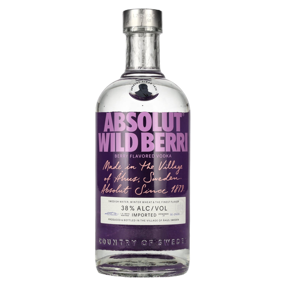 Absolut WILD BERRY Flavoured Vodka 38% Vol. 0,7l