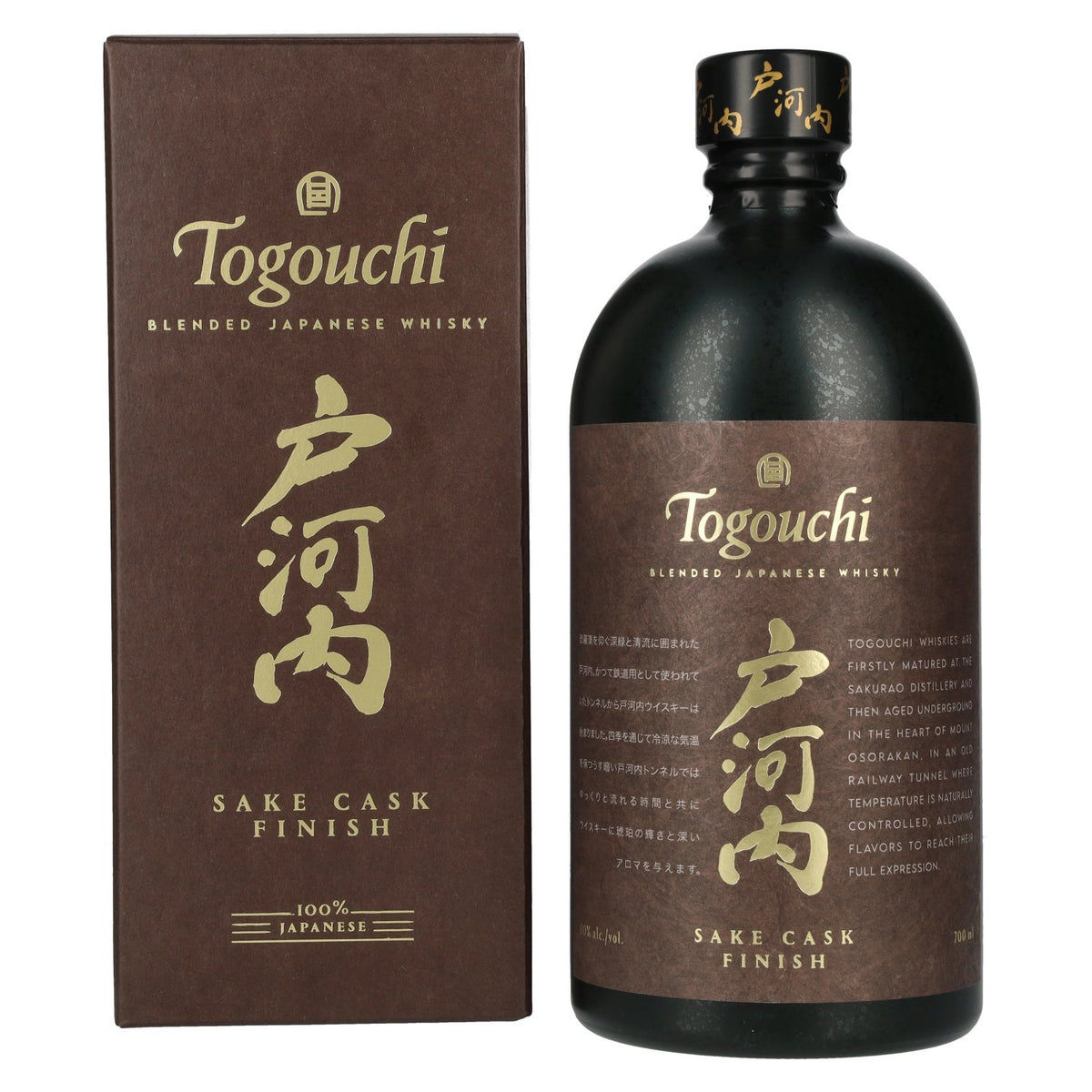Togouchi Japanese Blended Whisky, Sake Cask Finish, 40% vol., 0.7 litres, in a gift box