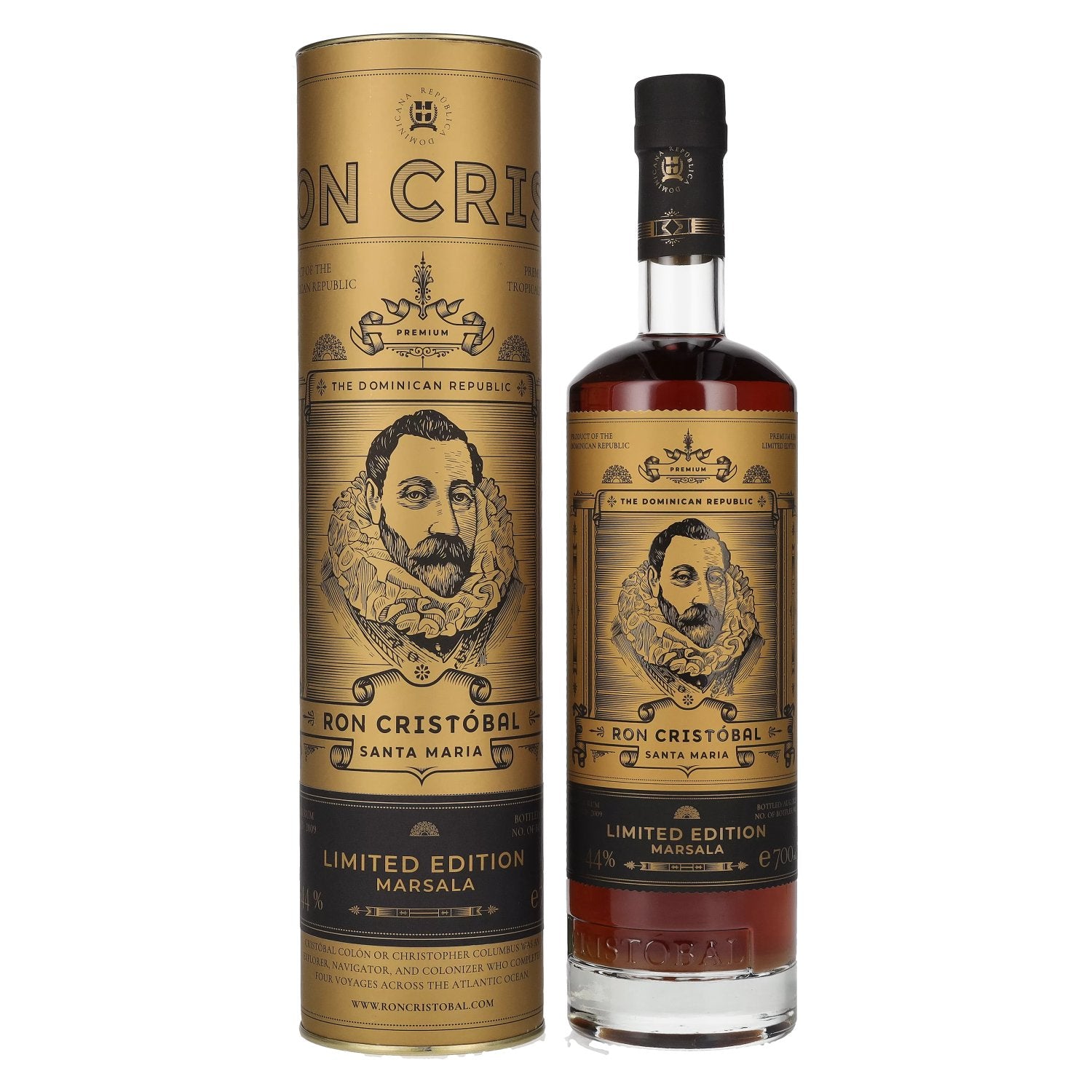 Ron Cristóbal Santa Maria Marsala Limited Edition 44% vol. 0,7l en coffret cadeau
