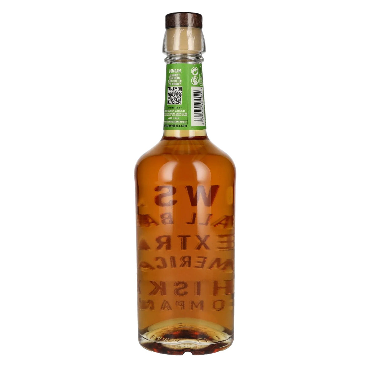Bowsaw STRAIGHT RYE Small Batch American Whiskey 40% Vol. 0,7l