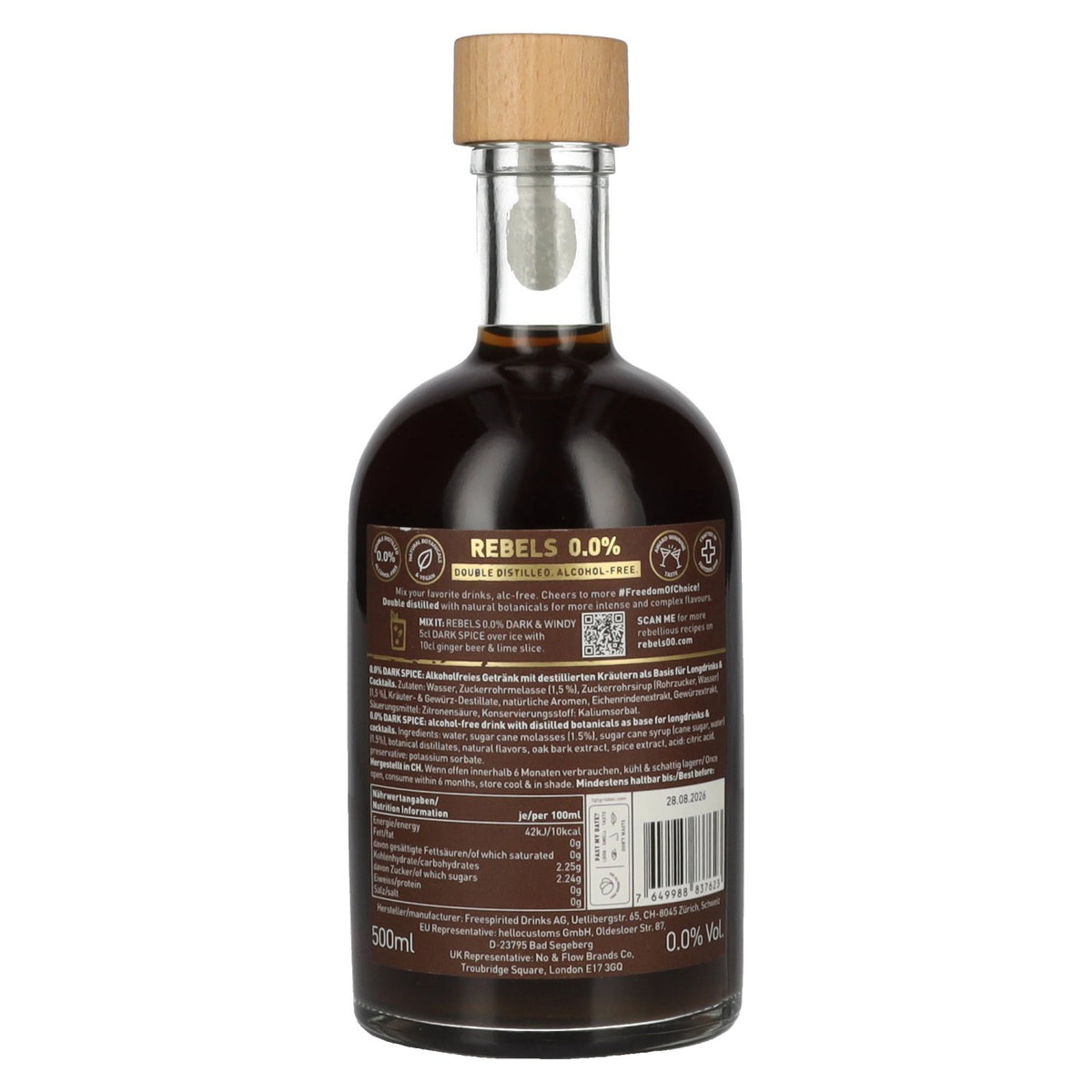 Rebels 0.0% Cheers Revolution Dark Spice Alcohol-Free 0.5l