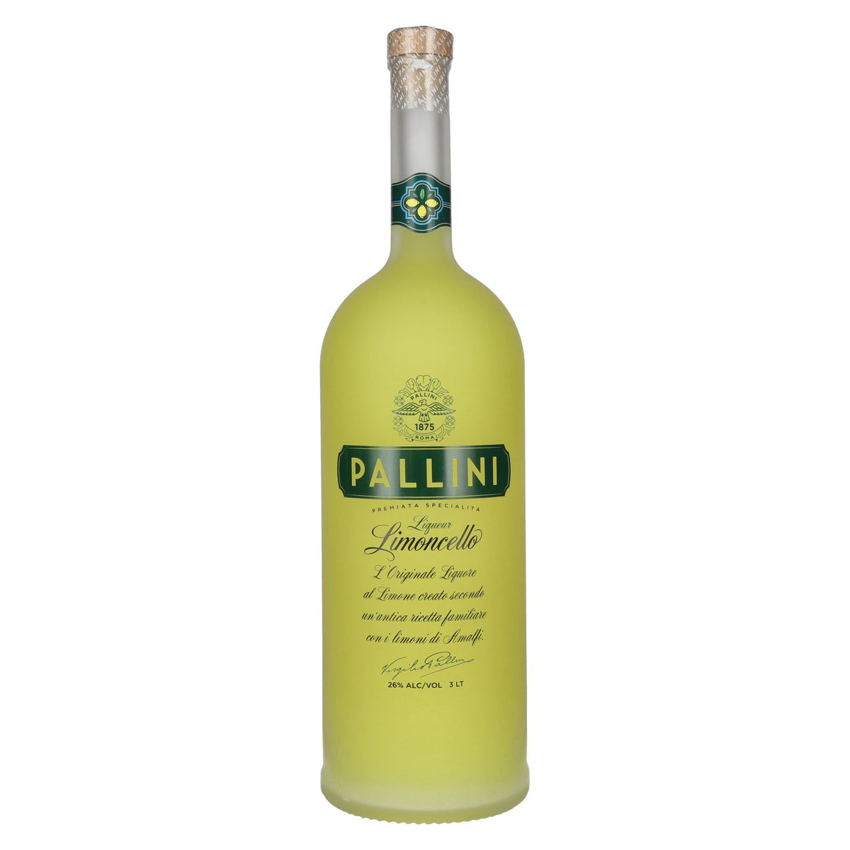 Pallini Limoncello Liqueur 26% ABV 3 litres