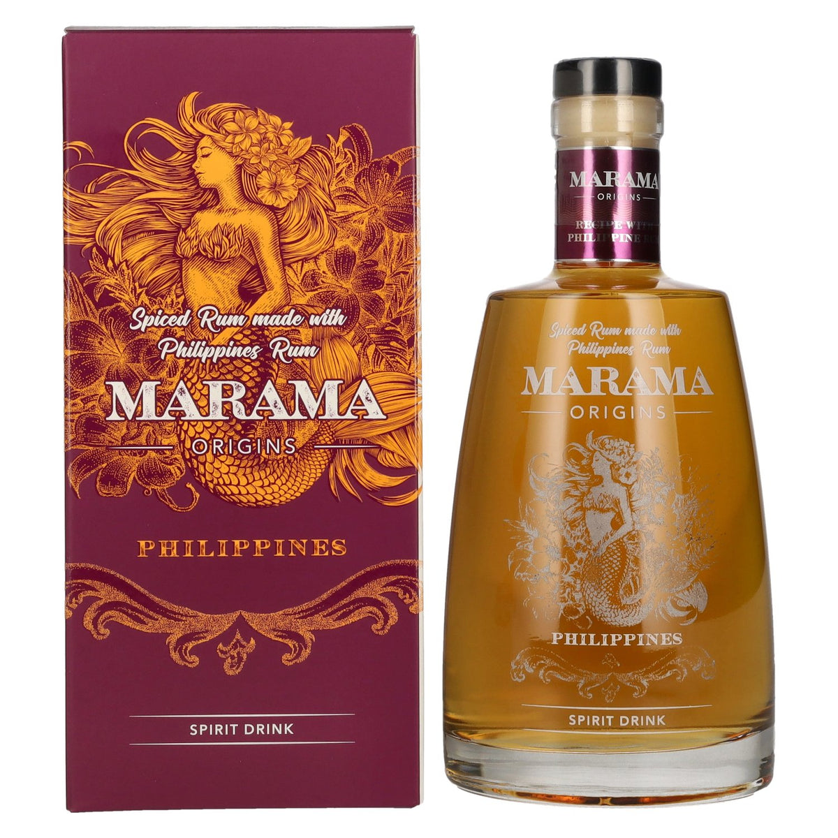 Marama ORIGINS Philippines Spiced Rum 40% Vol. 0,7l in Geschenkbox