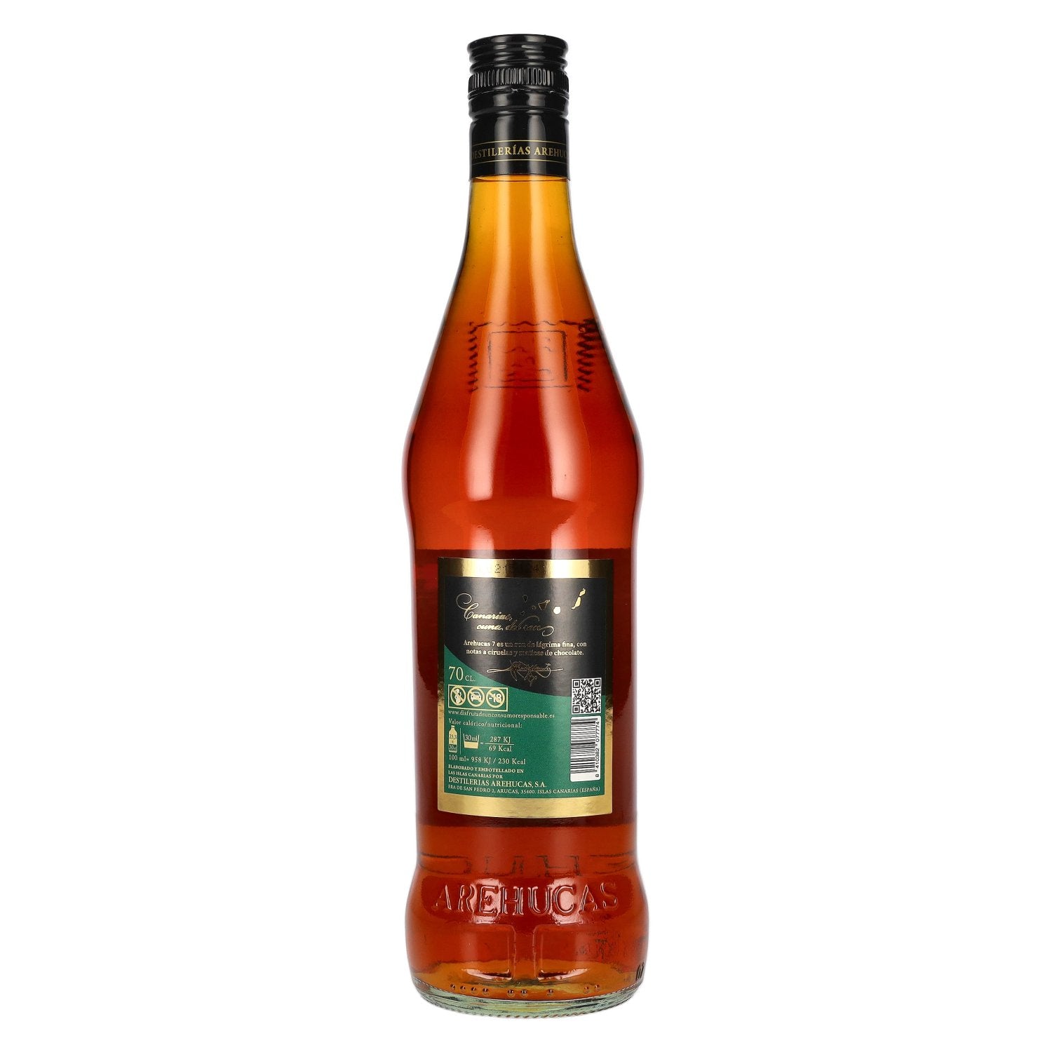 Ron Arehucas 7 Años Añejo Carta Especial 40% ABV 0.7l