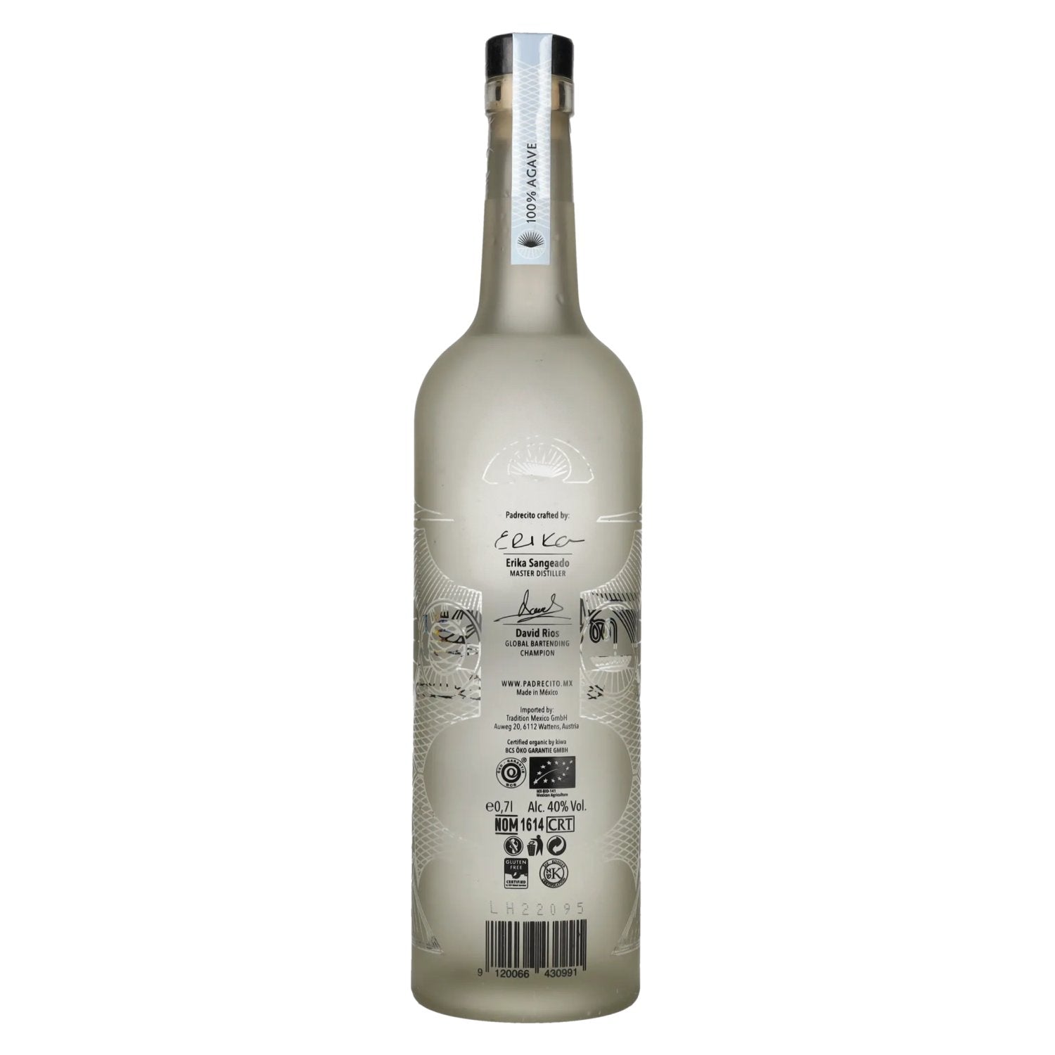 Padre Azul PADRECITO Premium Tequila Blanco 100% Agave 40% Vol. 0,7l