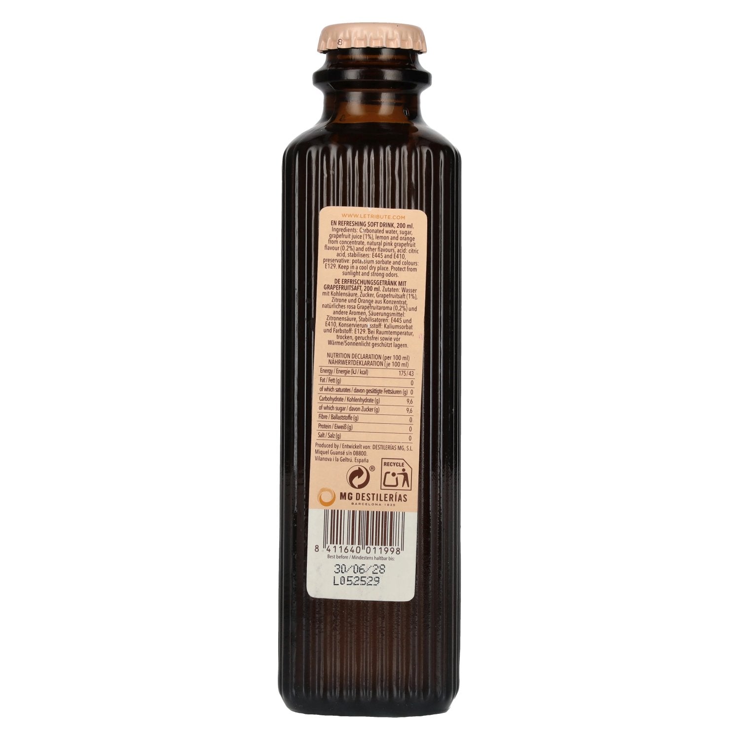 Le Tribute Pink Grapefruit 0,2l