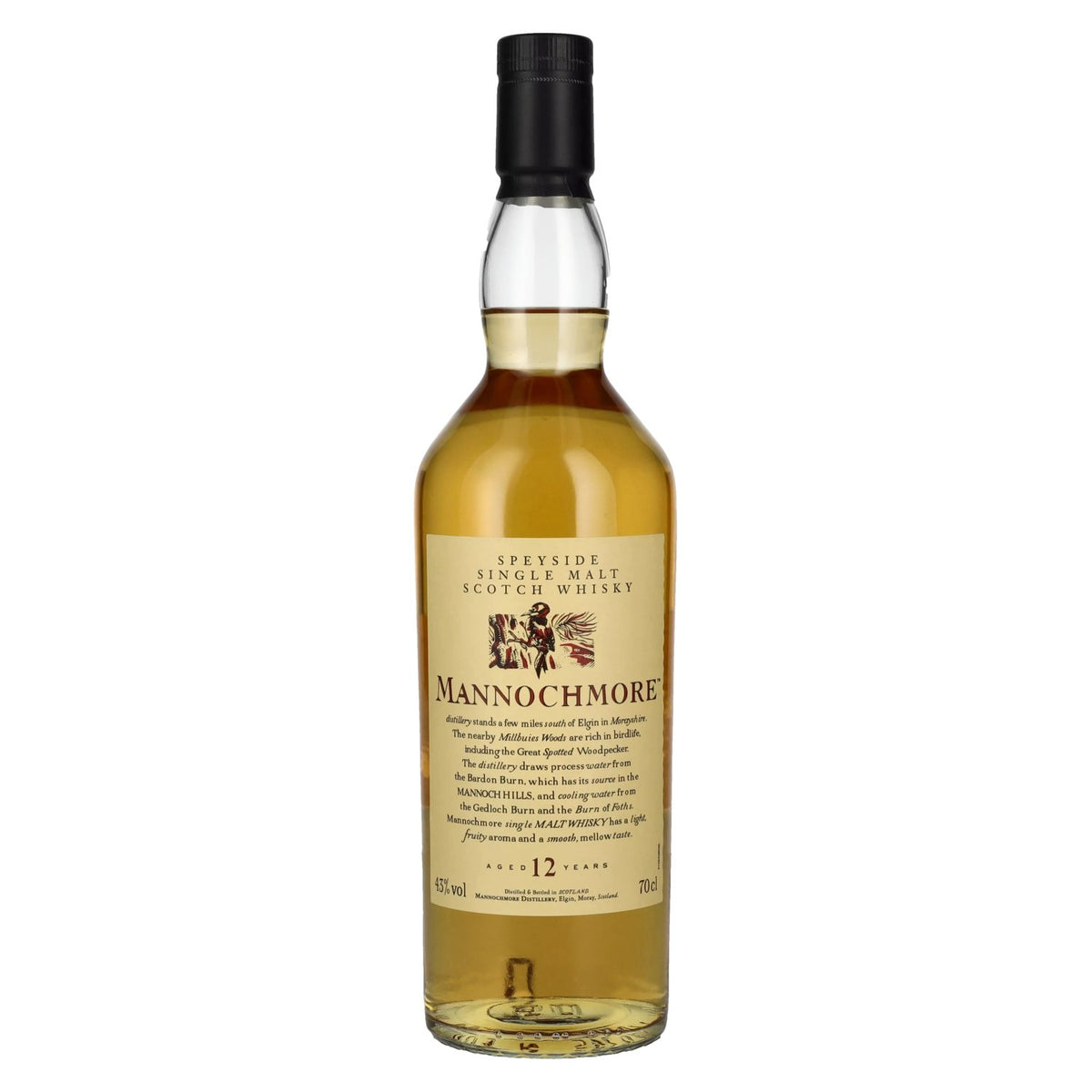 Mannochmore 12 Year Old Speyside Single Malt 43% ABV 0.7l