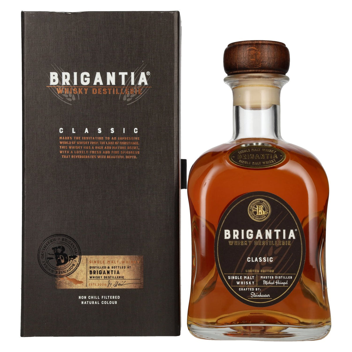 Steinhauser BRIGANTIA CLASSIC Single Malt Whisky Limited Edition 43% Vol. 0,7l in gift box