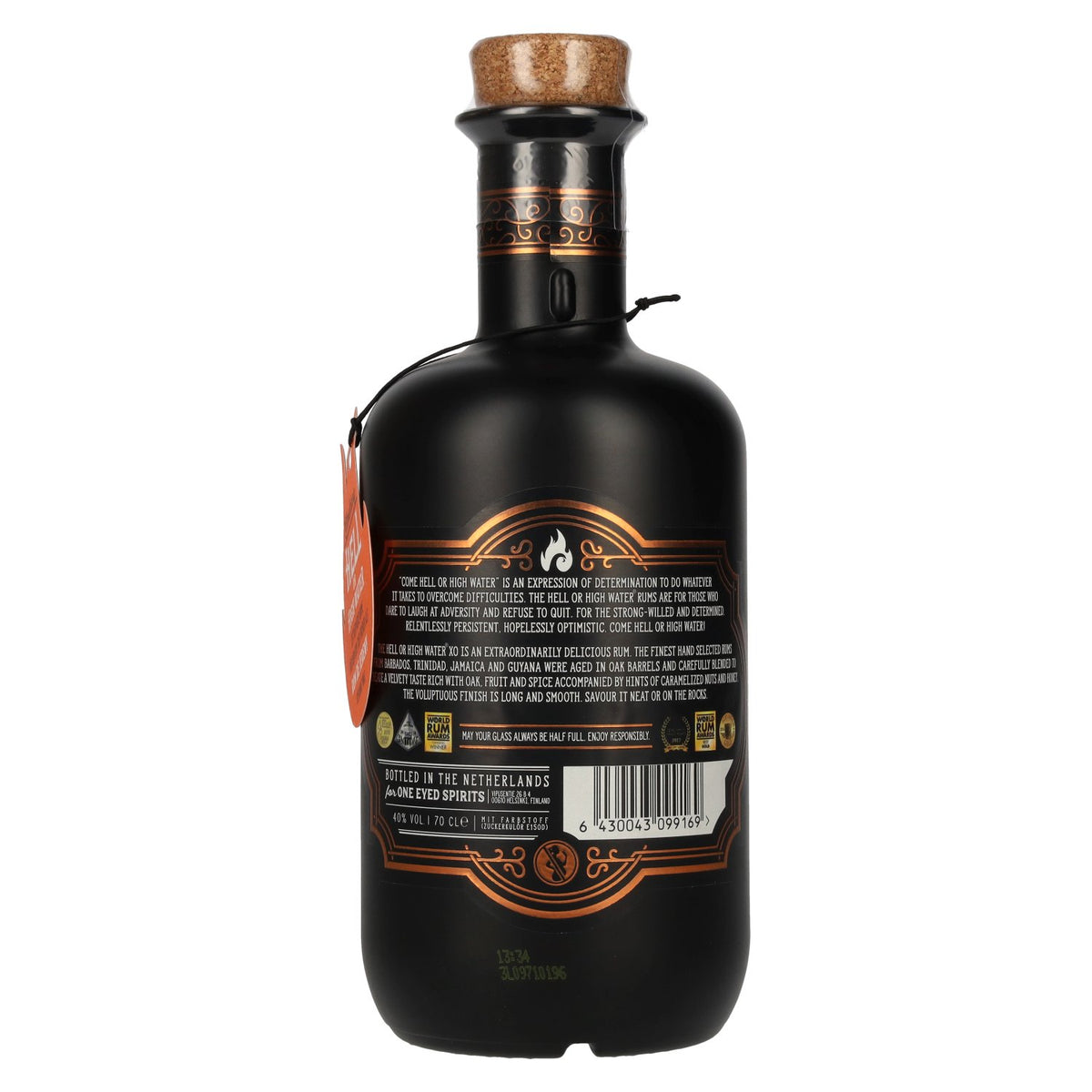 Come Hell or High Water XO Rum 40% Vol. 0,7l