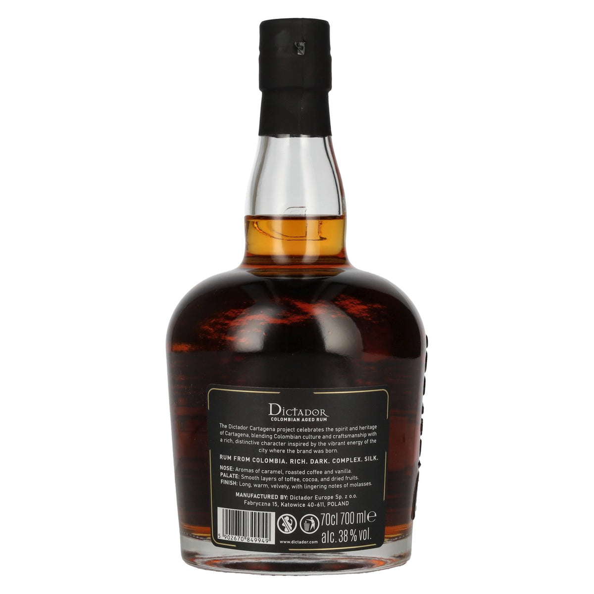 Dictador CARTAGENA Colombian Aged Rum 38% Vol. 0,7l