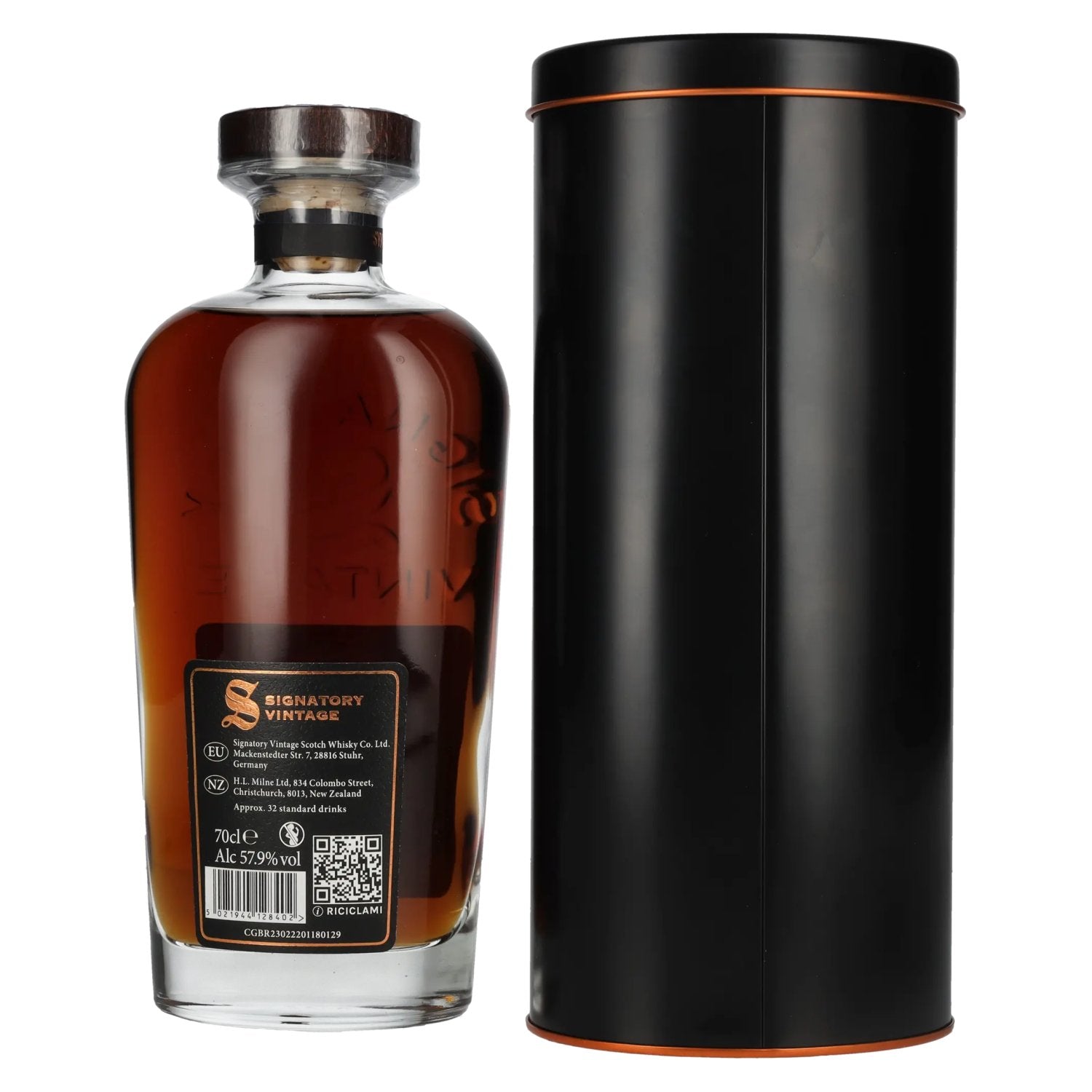 Signatory Vintage SYMINGTON'S CHOICE 16 Years Old Auchroisk PX Hogshead Finish #3 2008 57.9% vol. 0.7l in a tin box