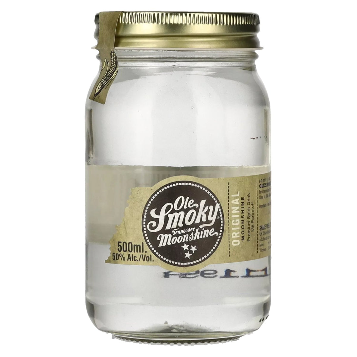 Ole Smoky Tennessee Moonshine ORIGINAL 50% vol. 0,5l