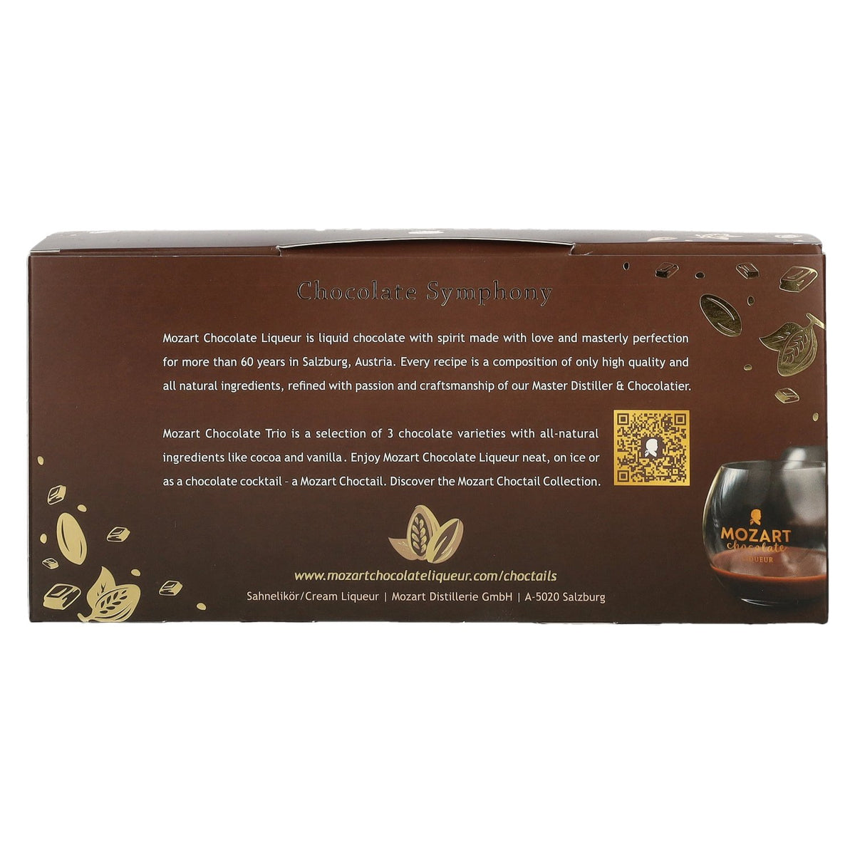 Mozart Chocolate Symphony Sahnelikör Trio Set 16,3% Vol. 3x0,05l
