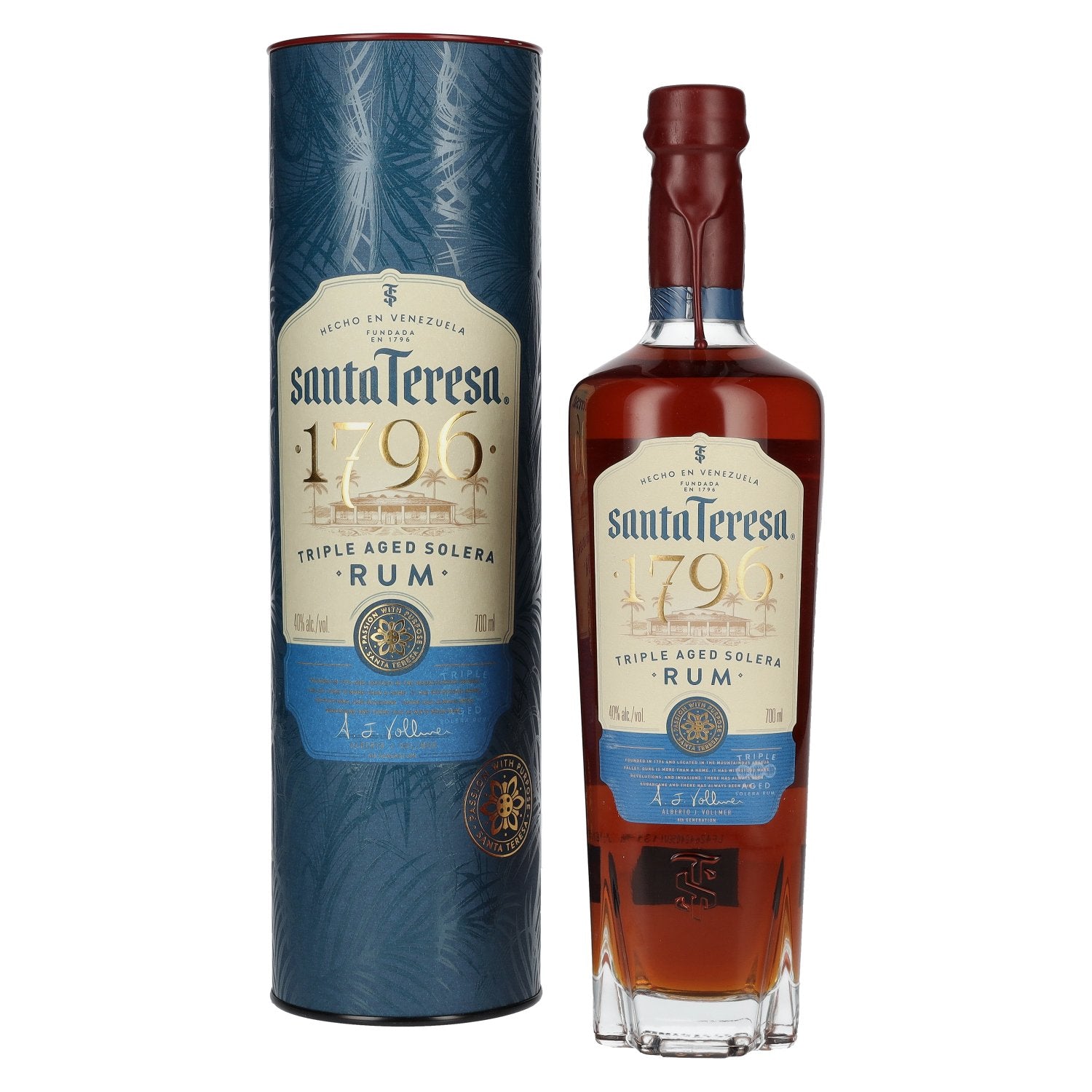 Santa Teresa 1796 Triple Aged Solera Rum 40% vol. 0,7l en boîte cadeau