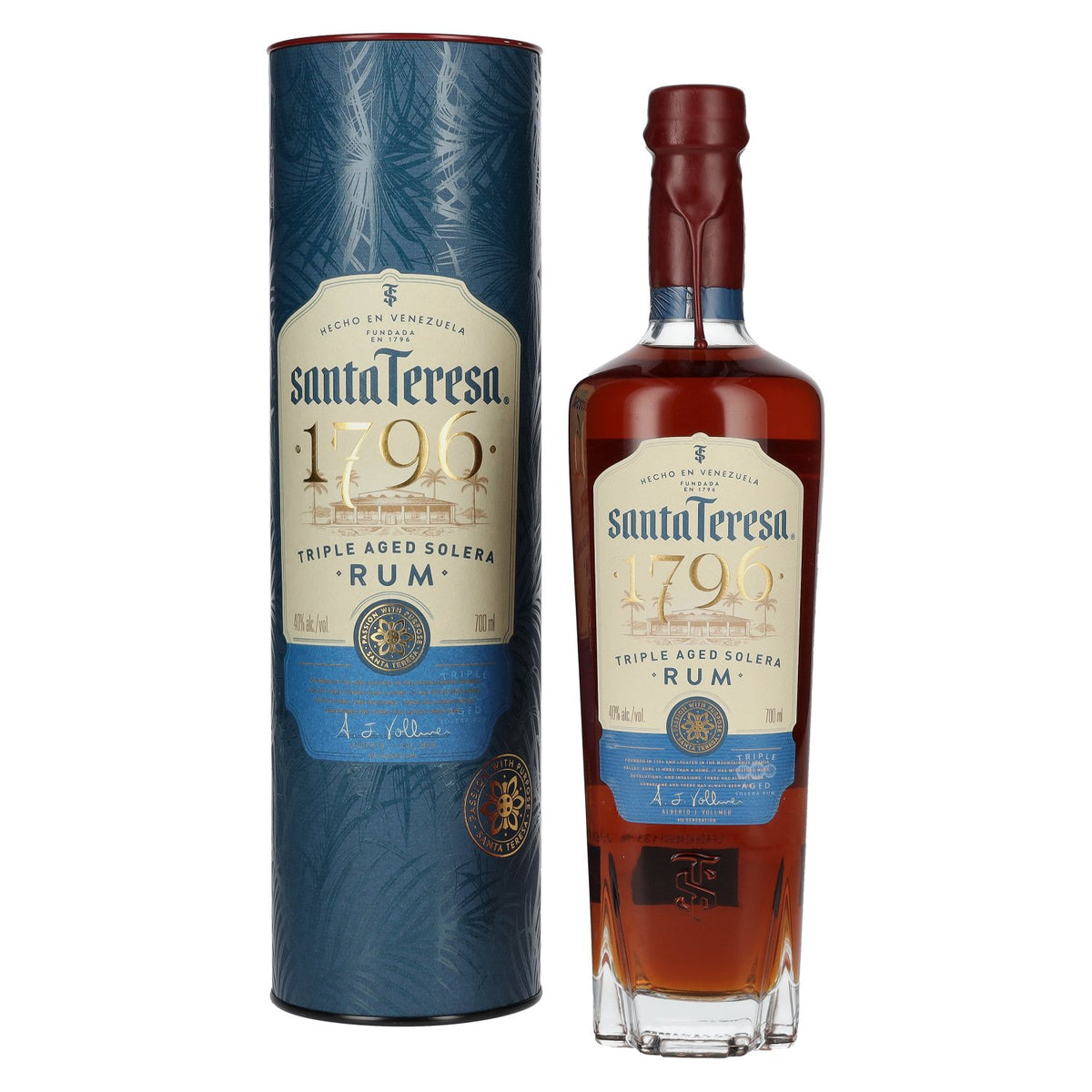 Santa Teresa 1796 Triple Aged Solera Rum 40% Vol. 0,7l in gift box