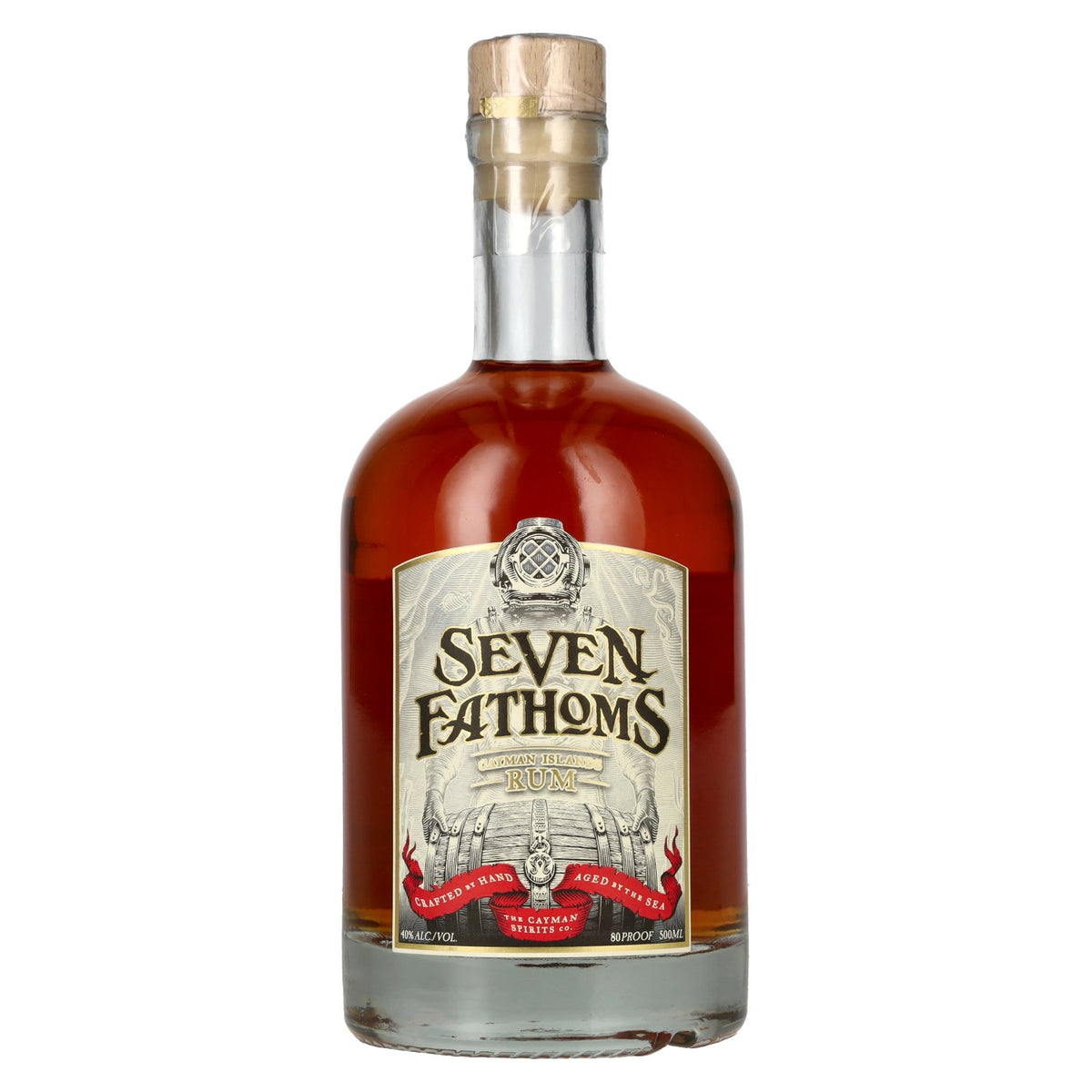 Rhum Seven Fathoms des îles Caïmans, 40 % vol., 0,5 l