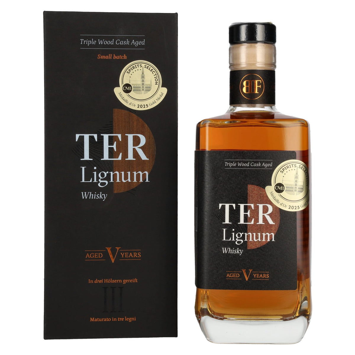 Roner TER Lignum Whisky 40% vol. 0.7 l in a gift box