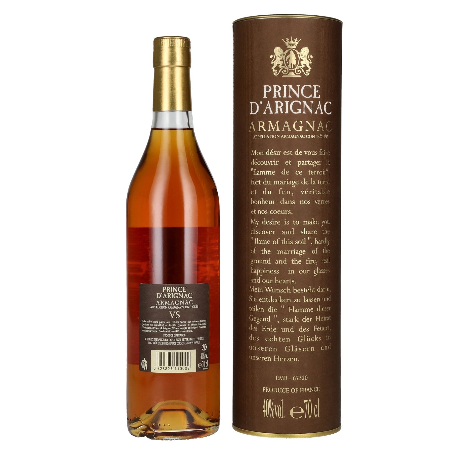 Prince D'Arignac Armagnac VS 40% Vol. 0,7l in Geschenkbox
