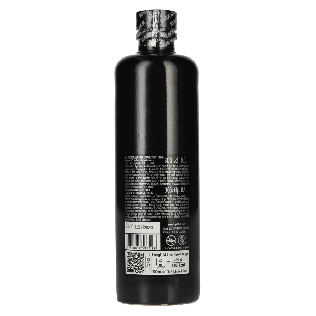 Riga Black Balsam 1752 Original Recipe Black CURRANT 30% vol. 0,5l