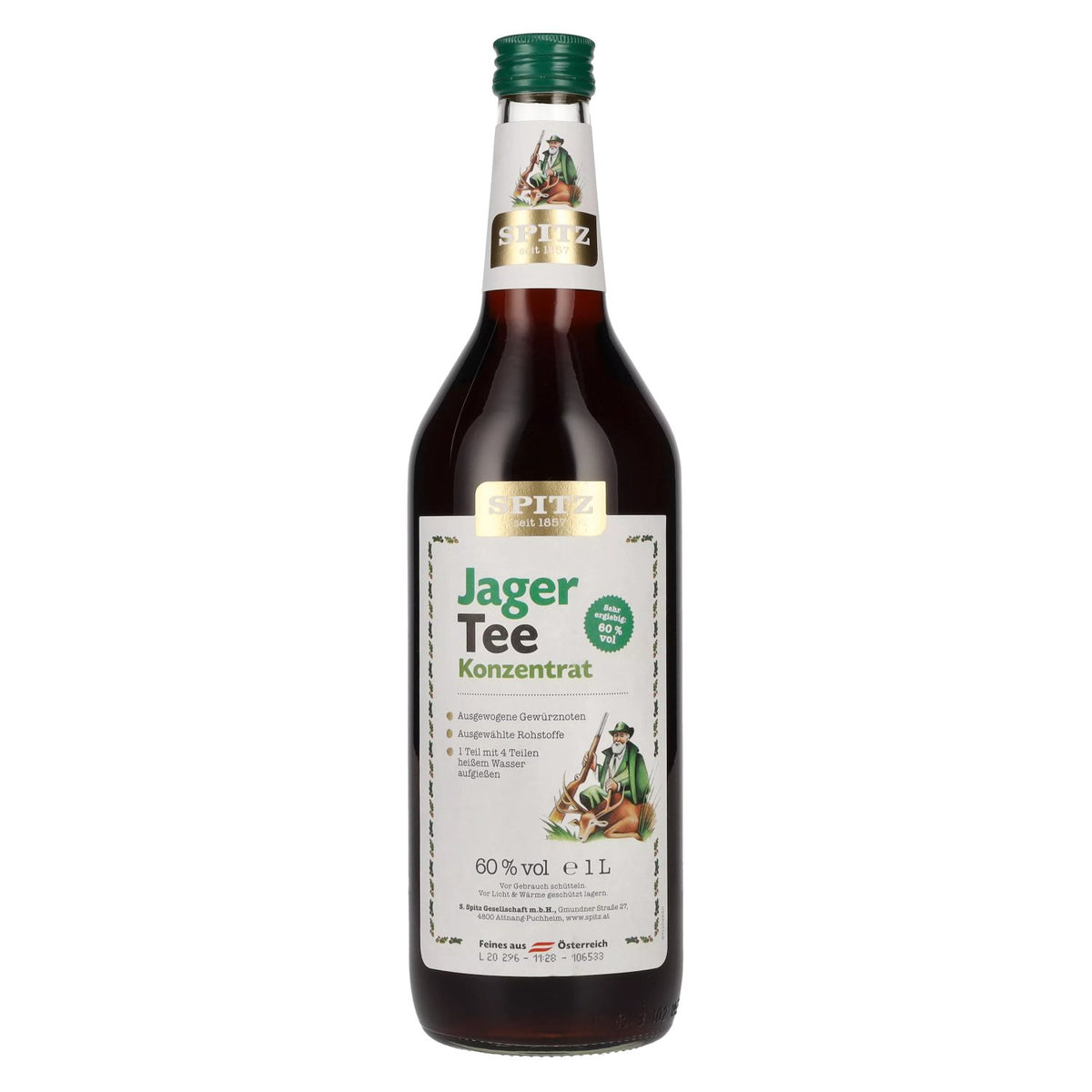 Spitz Thé de chasse 60% vol. 1l