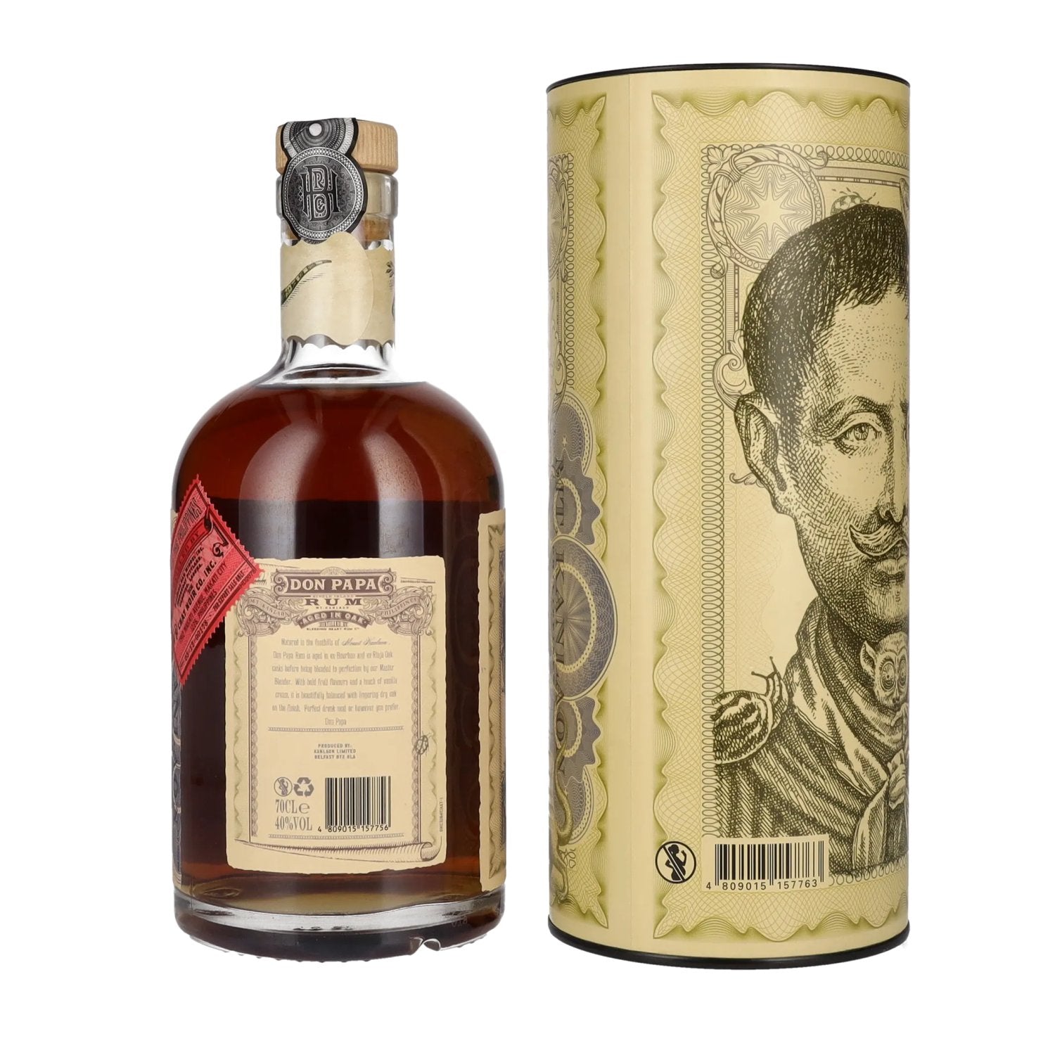 Don Papa 7 Years Old Single Island Rum 40% Vol. 0,7l en boîte cadeau