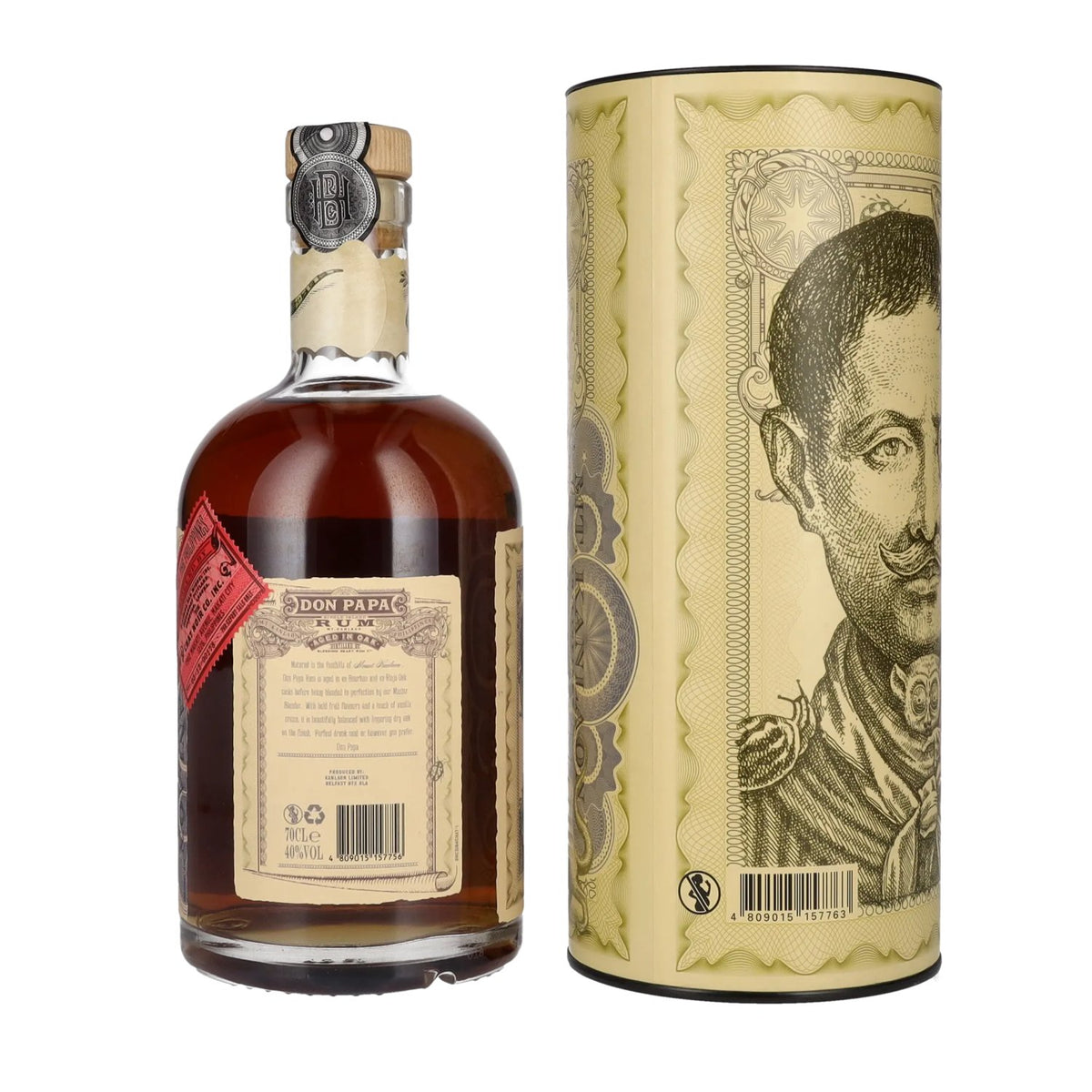 Don Papa 7 Years Old Single Island Rum 40% Vol. 0,7l en boîte cadeau