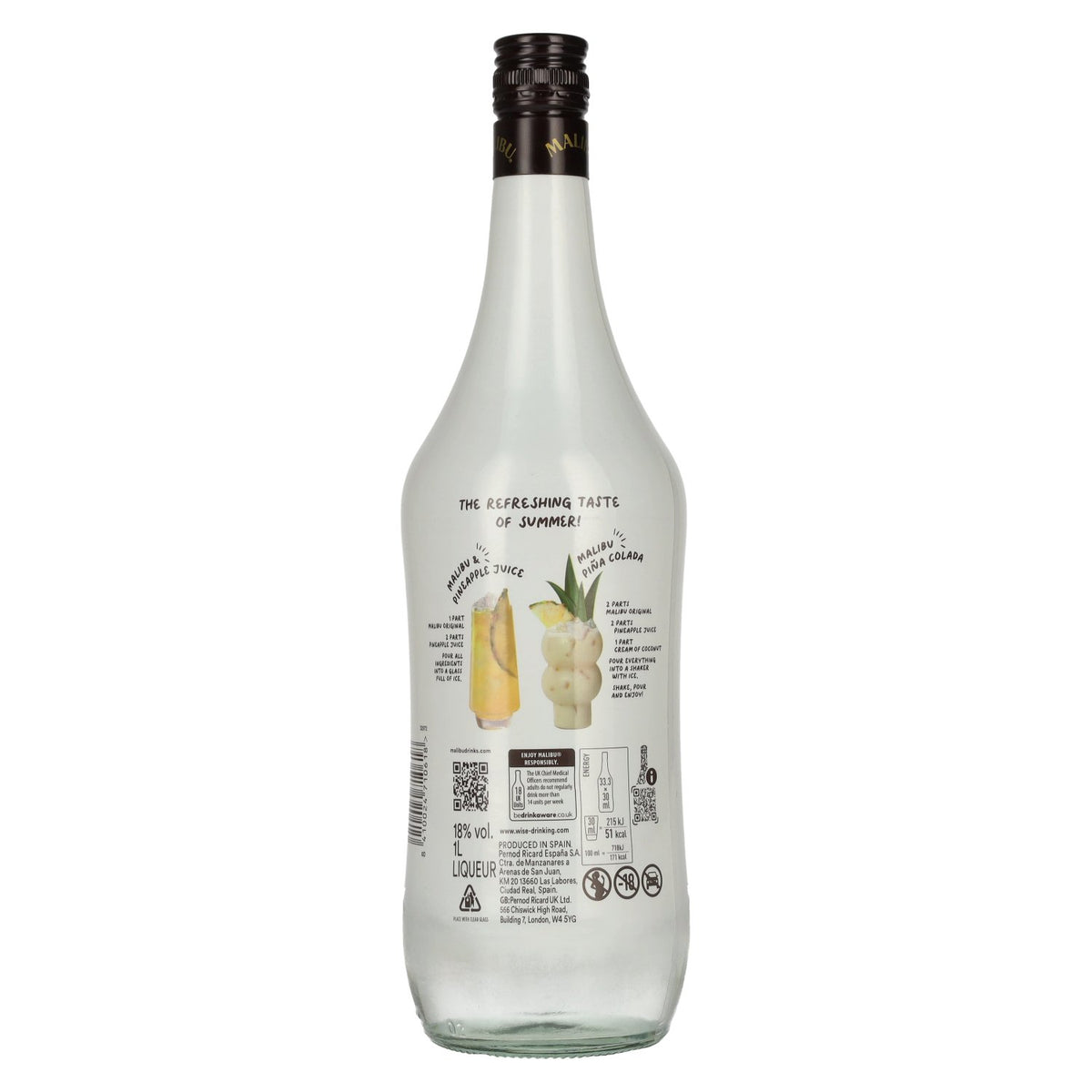 Malibu Coconut 18% Vol. 1l