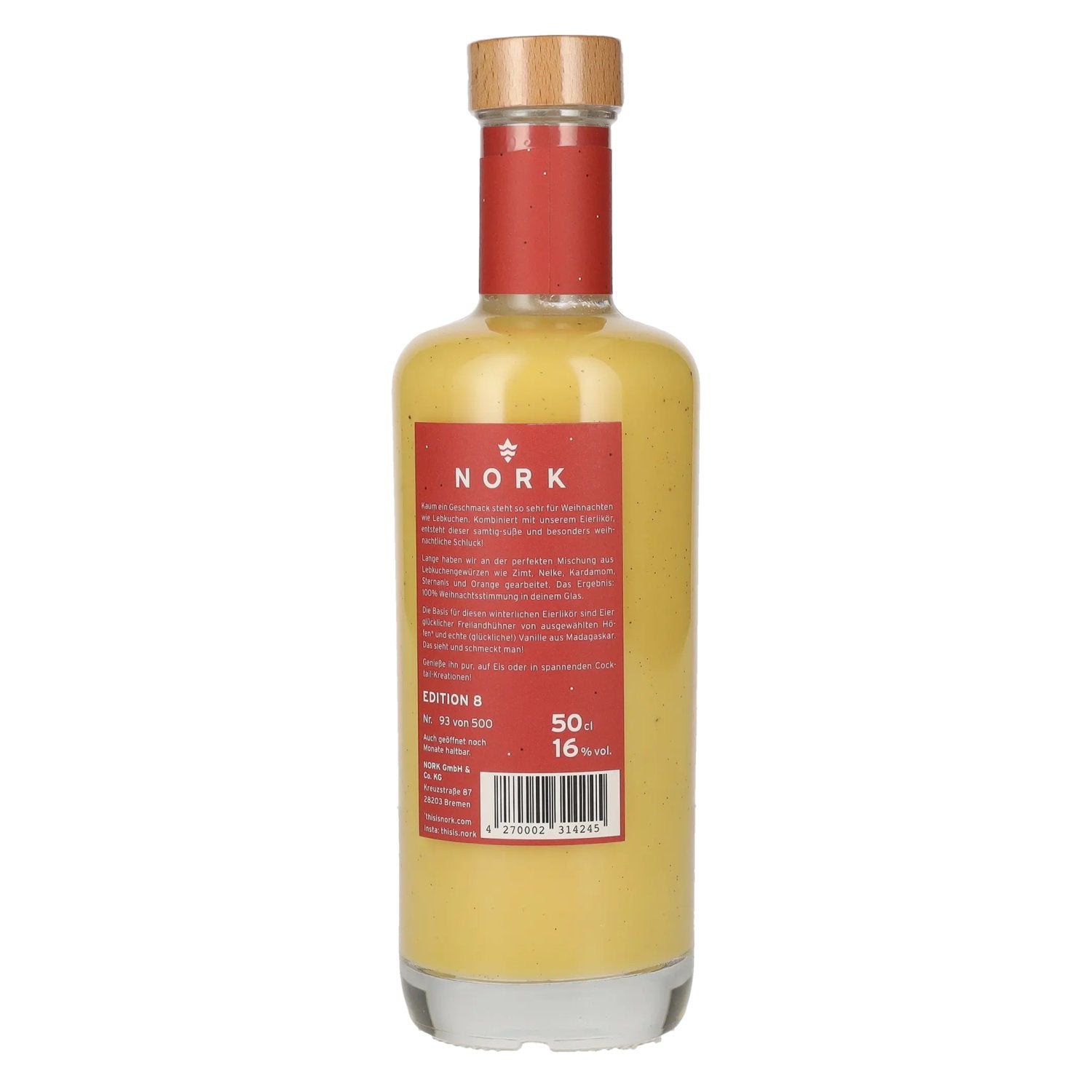 Nork gingerbread egg liqueur 16% vol. 0.5l