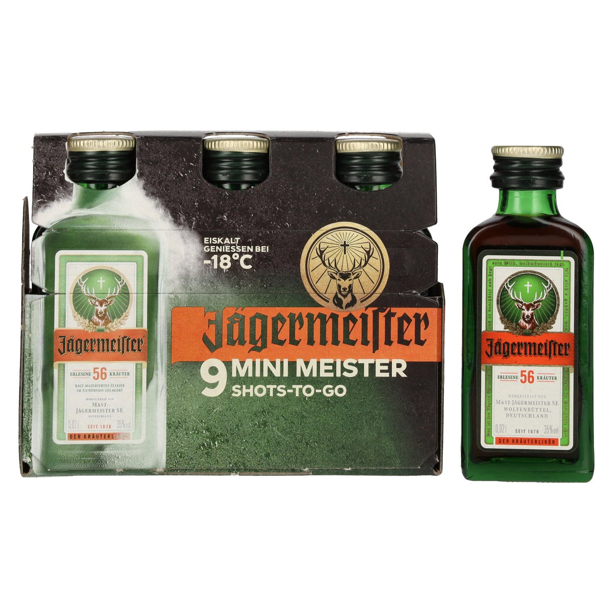 Jägermeister 9-JägerPack 35% vol. 9 x 0.02 l