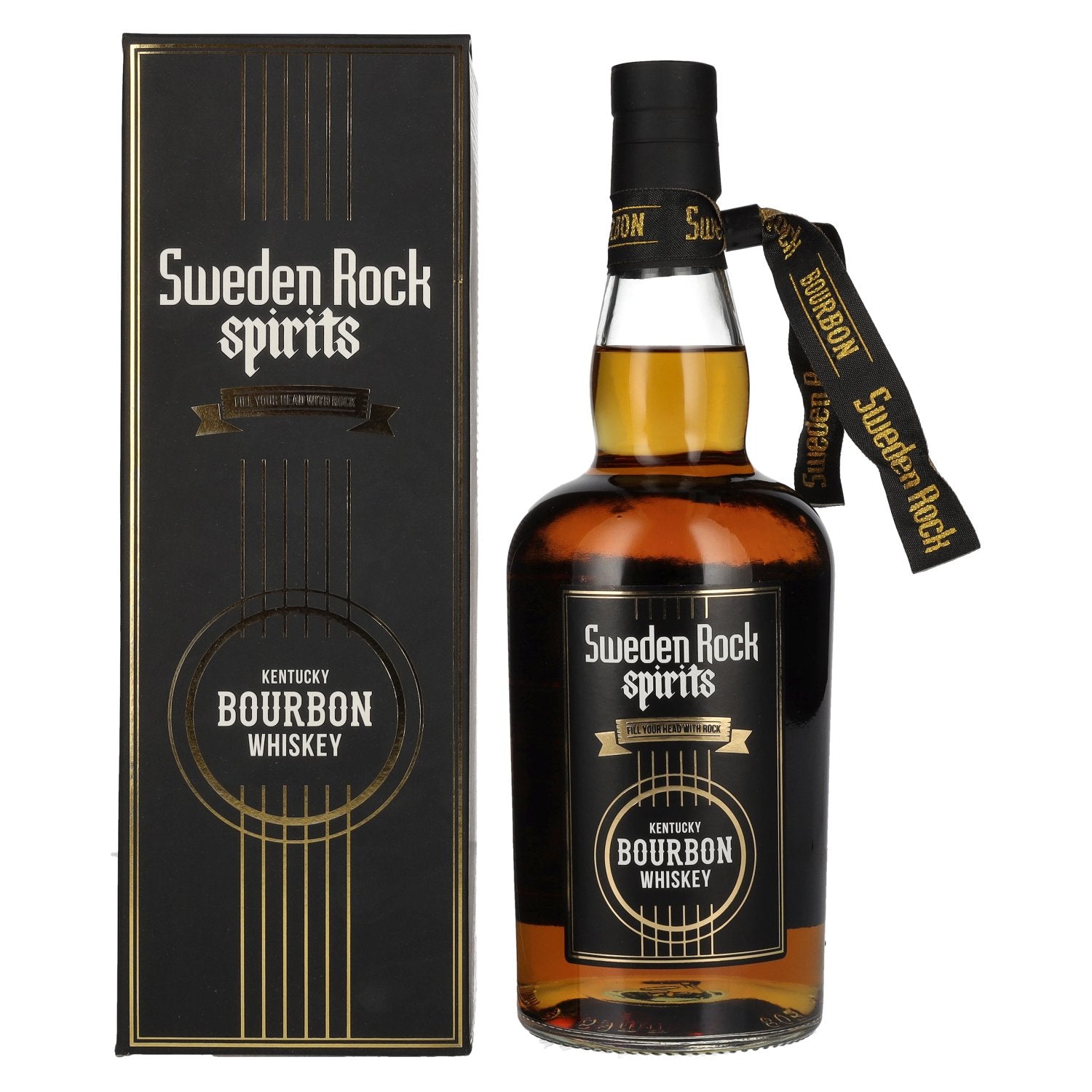 Sweden Rock Spirits Kentucky Bourbon Whiskey 44,7% vol. 0,7l en coffret cadeau