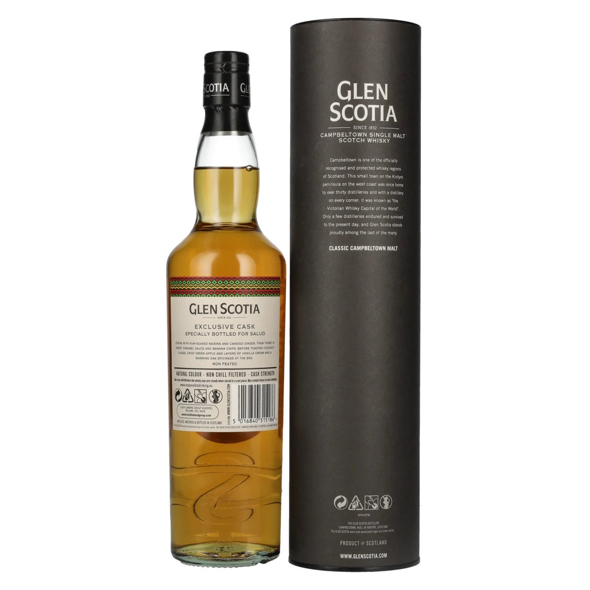Glen Scotia 7 Years Old Single Malt Scotch Whisky 56,1% Vol. 0,7l in gift box