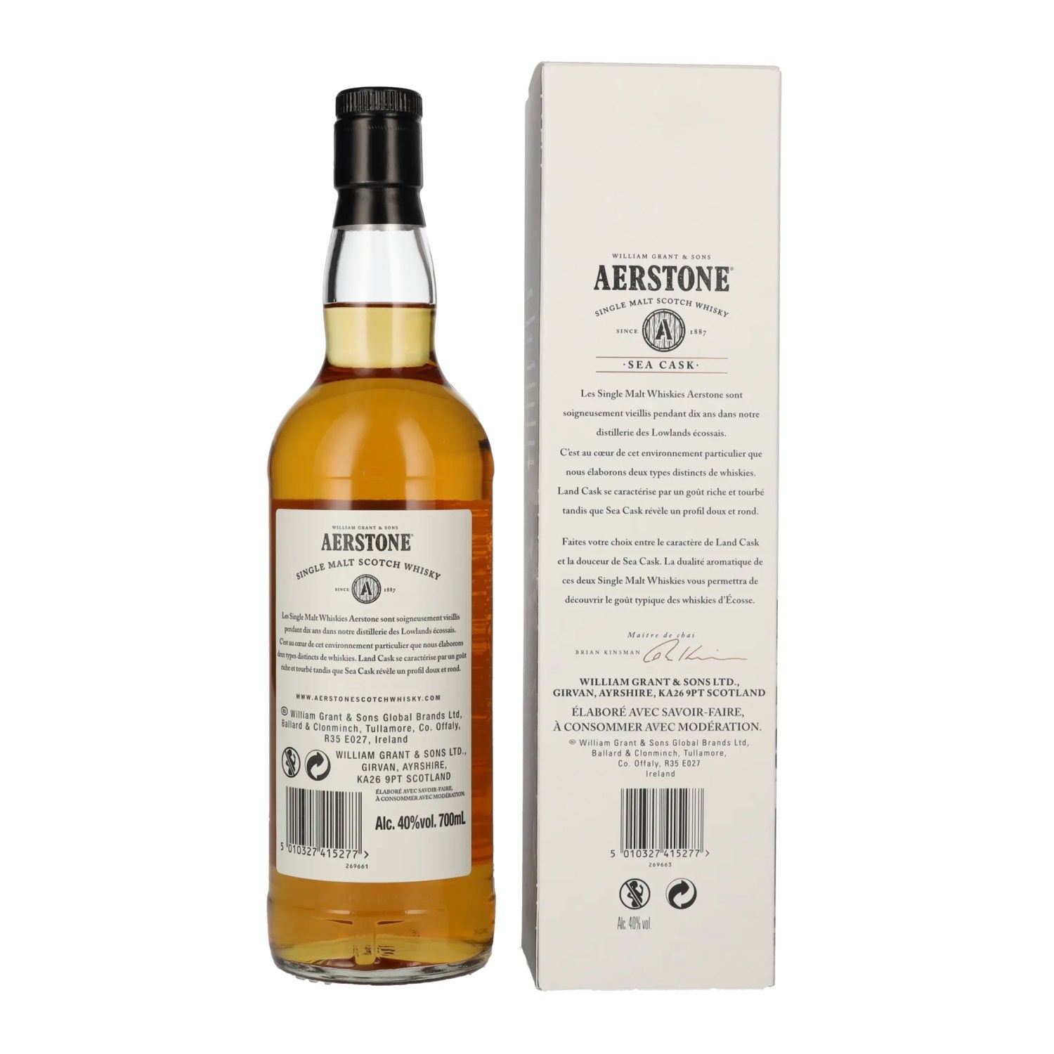Aerstone 10 Years Old SEA CASK Single Malt 40% Vol. 0,7l in Geschenkbox