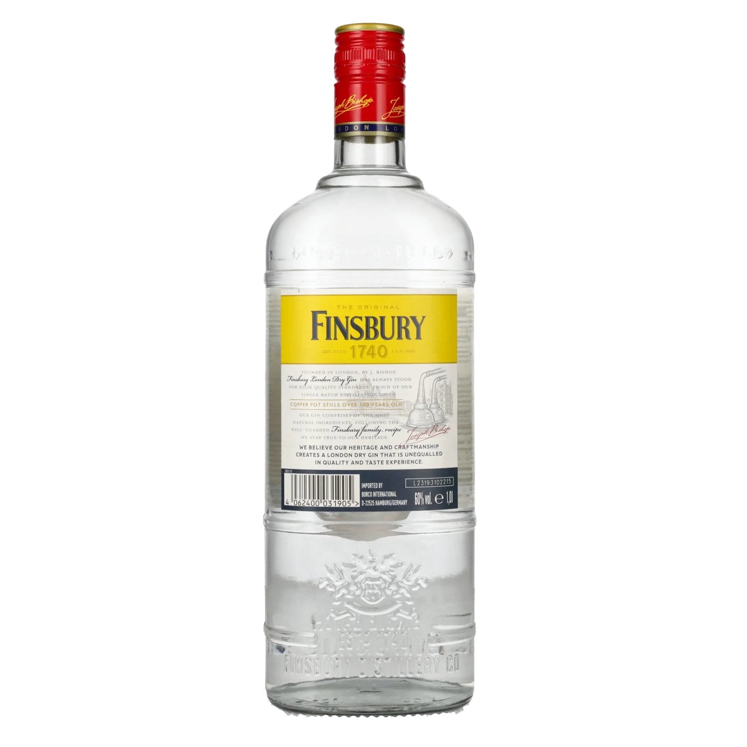 Finsbury London Dry Gin 60% Vol. 1l