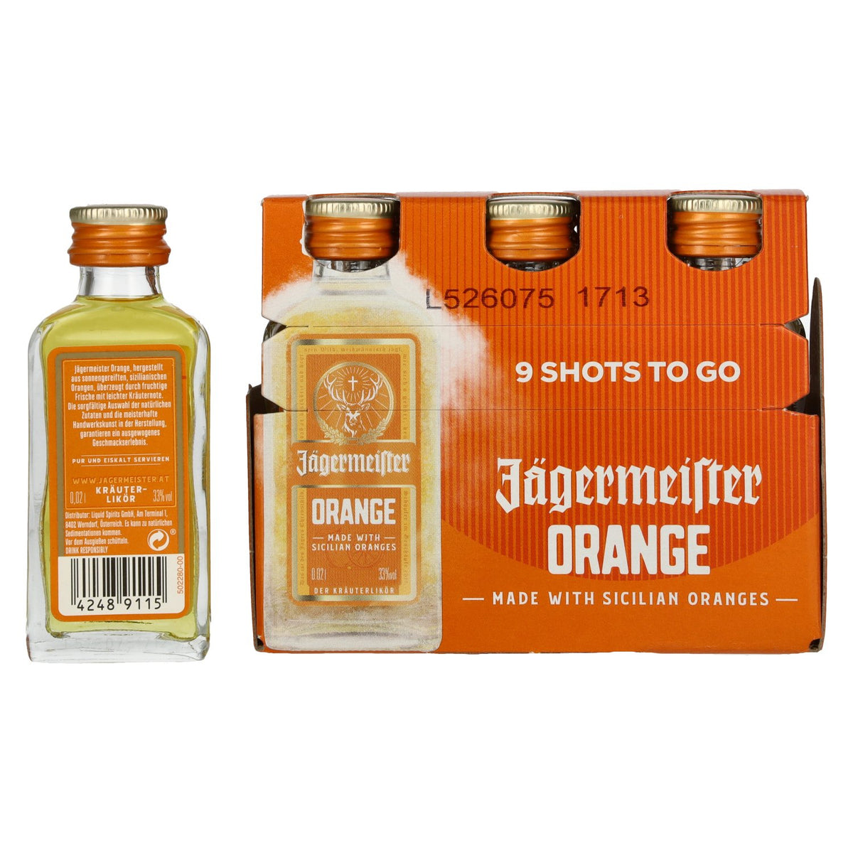 Jägermeister Orange 33% Vol. 9x0,02l