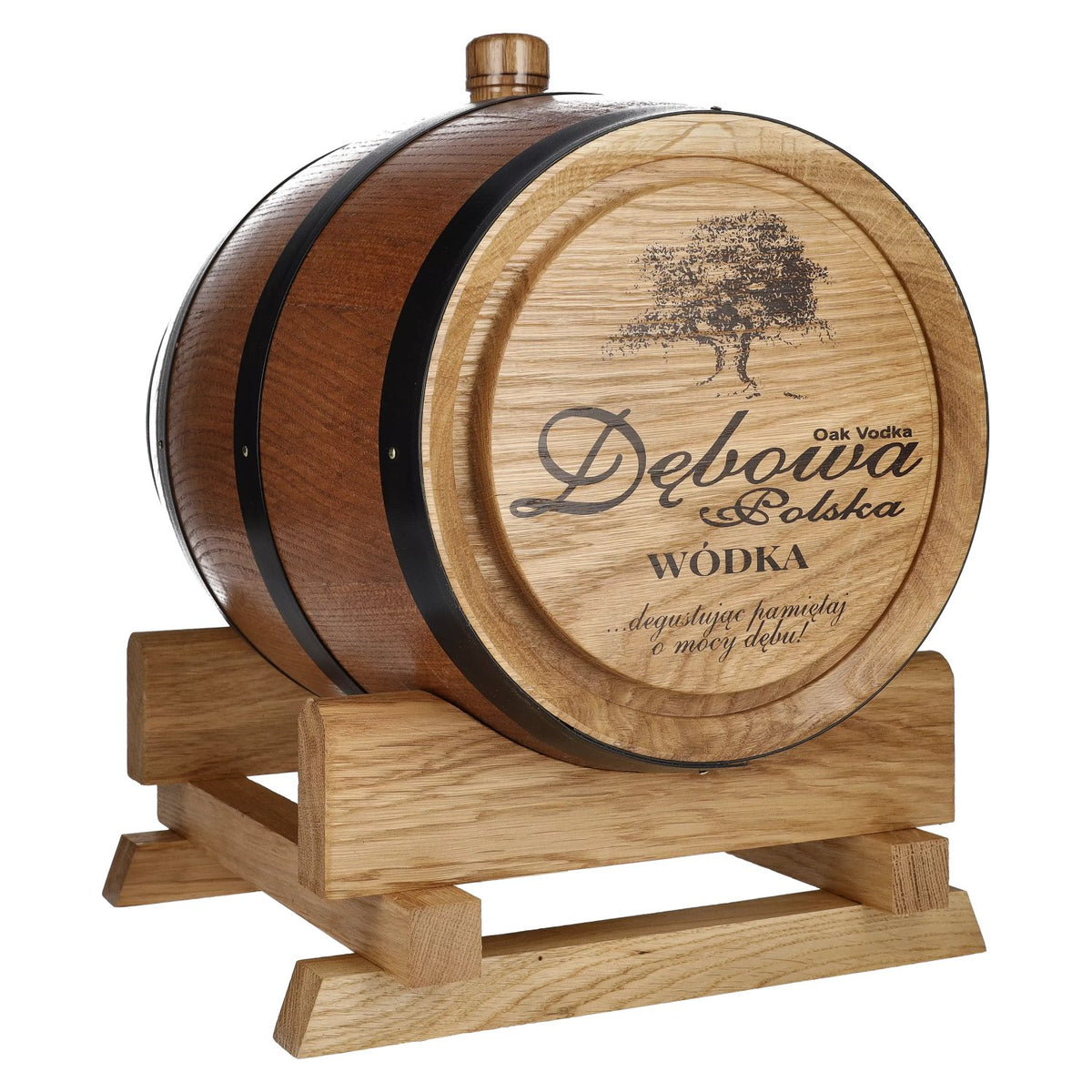 Debowa Wódka Barrel 40% ABV, 3 litres, in a gift box