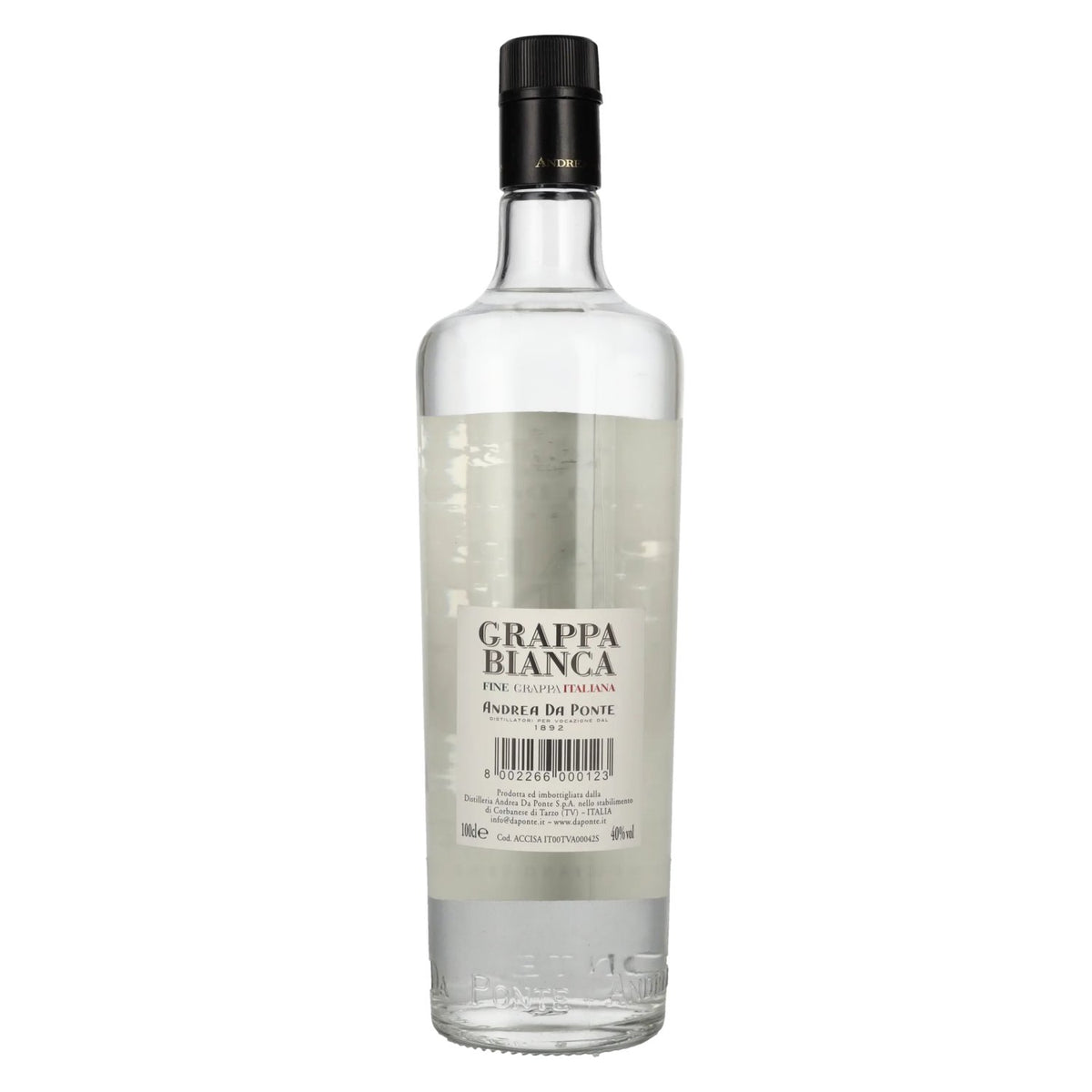 Andrea Da Ponte Fine Grappa Italiana 40% Vol. 1l