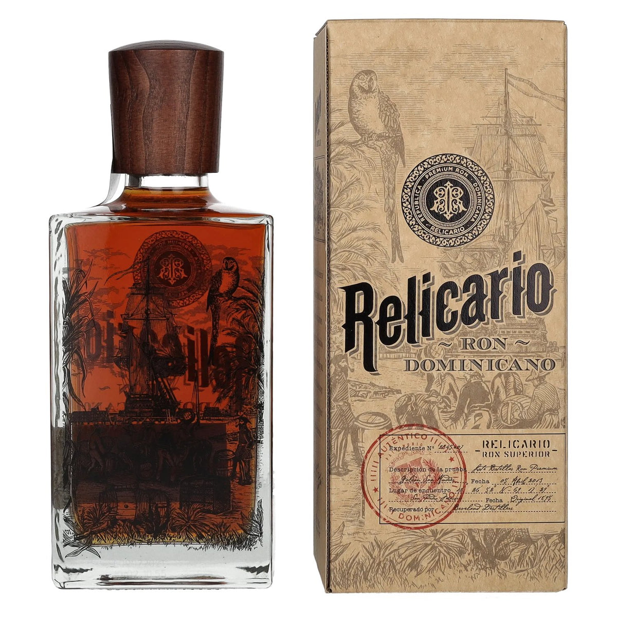 Relicario Ron Dominicano Superior 40% vol. 0,7l en boîte cadeau