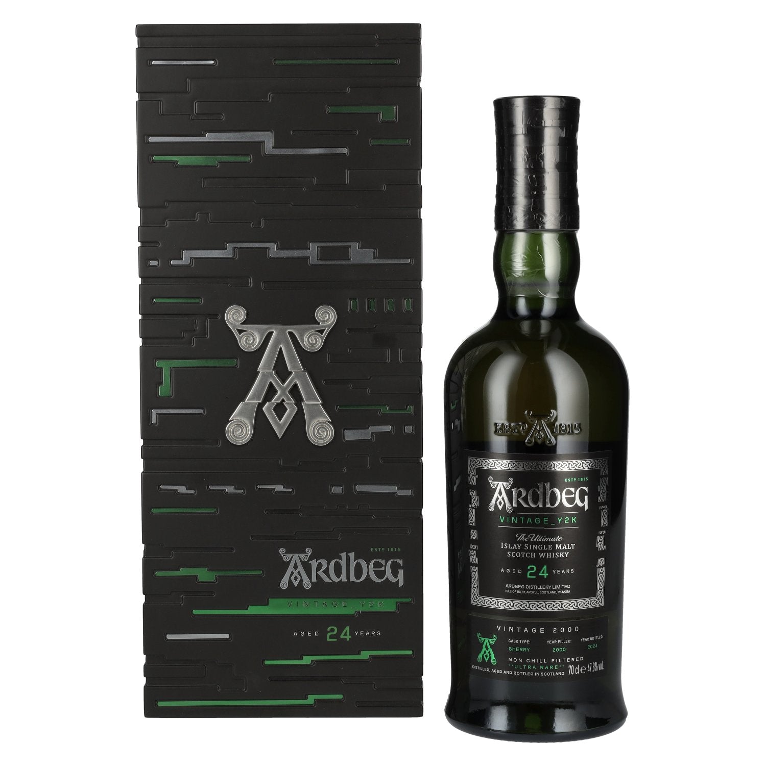 Ardbeg 24 Years Old The Ultimate Vintage Y2K 2000 47,8% vol. 0,7l en coffret cadeau