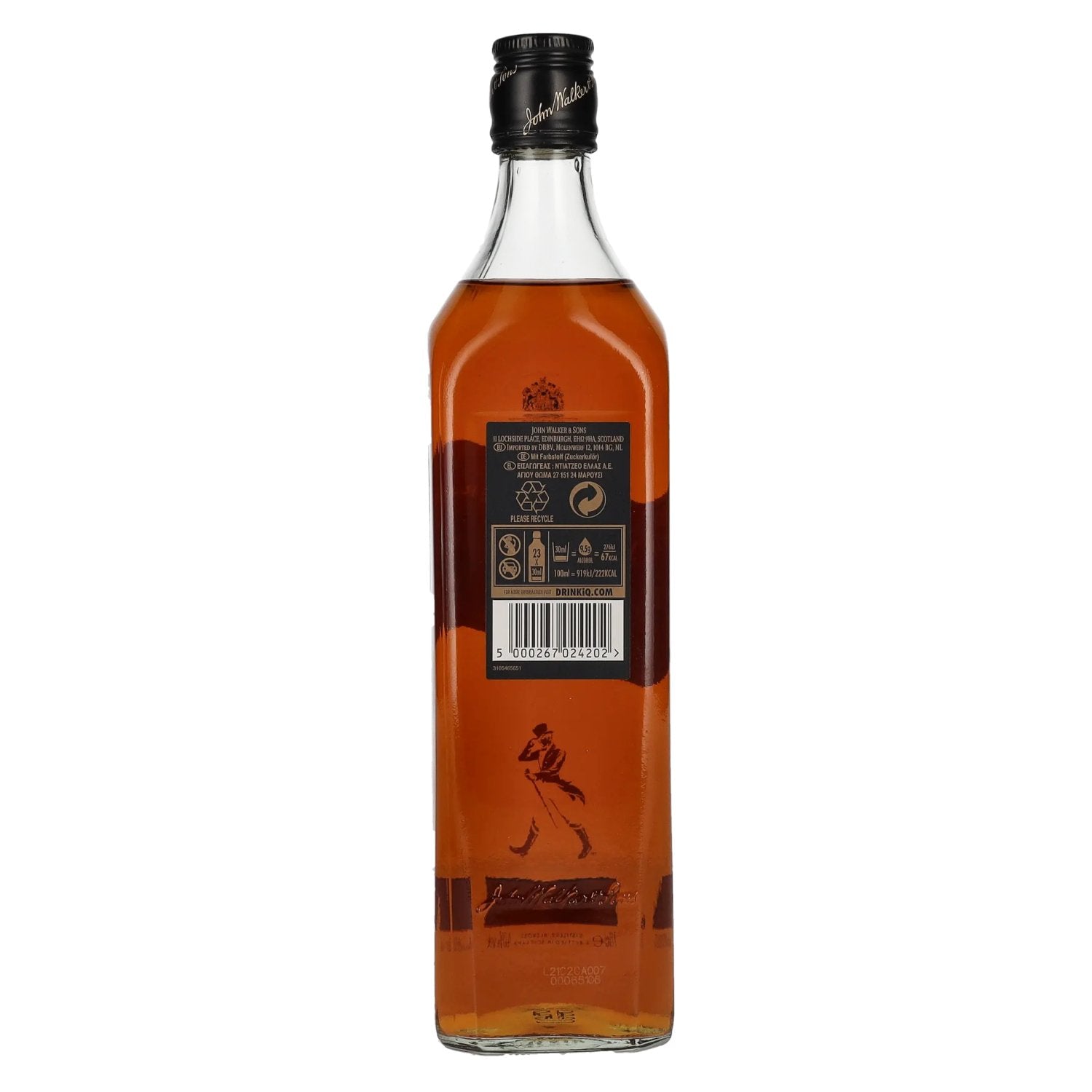 Johnnie Walker BLACK LABEL 12 Years Old Blended Scotch Whisky 40% Vol. 0,7l