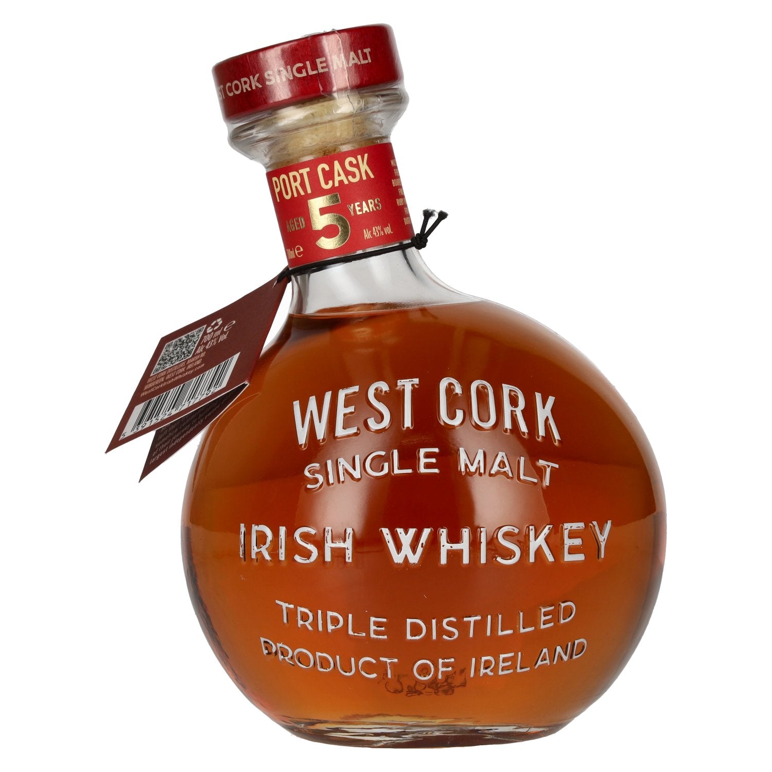 West Cork MARITIME Single Malt Irish Whiskey PORT CASK FINISHED Limited Edition 43% Vol. 0,7l