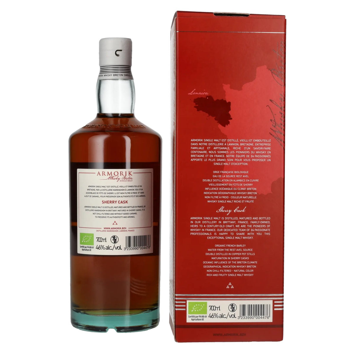 Armorik SHERRY CASK Whisky Breton Single Malt 46% Vol. 0,7l in gift box