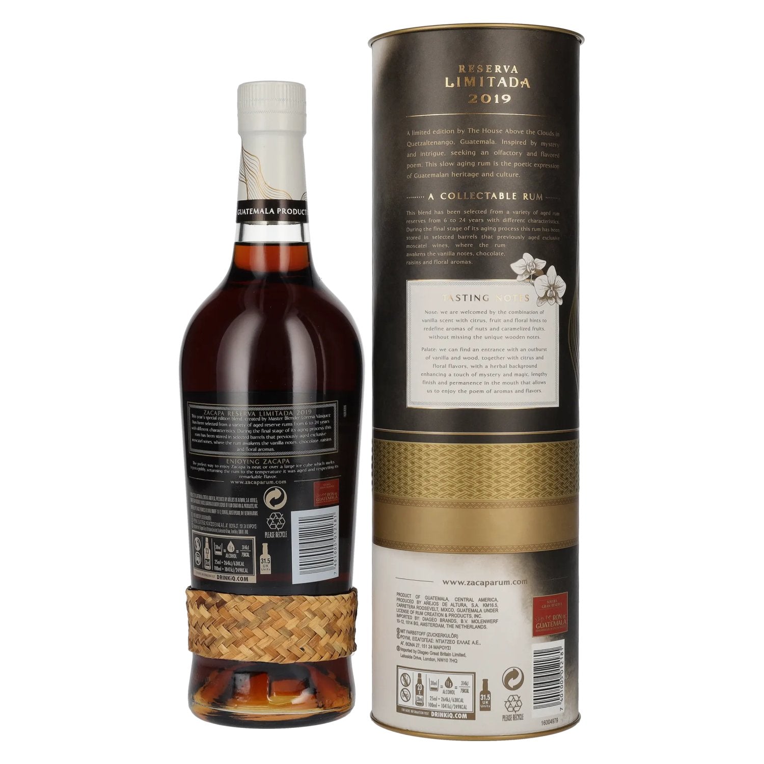 Ron Zacapa Centenario RESERVA LIMITADA Solera Gran Reserva 2019 45% vol. 0,7l en coffret cadeau