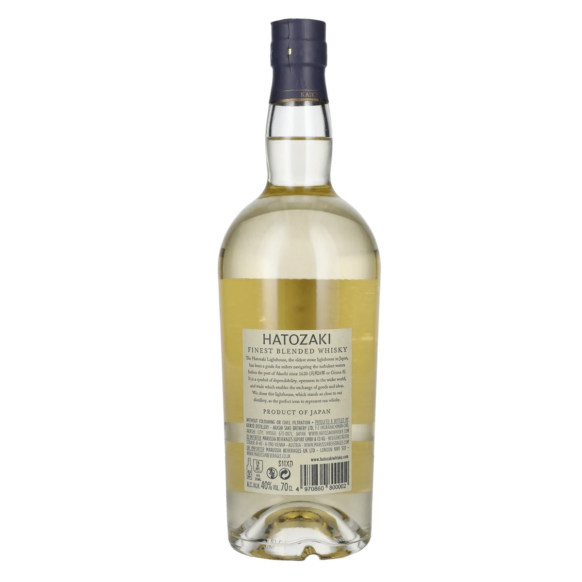 Hatozaki Finest Japanese Blended Whisky 40% Vol. 0,7l