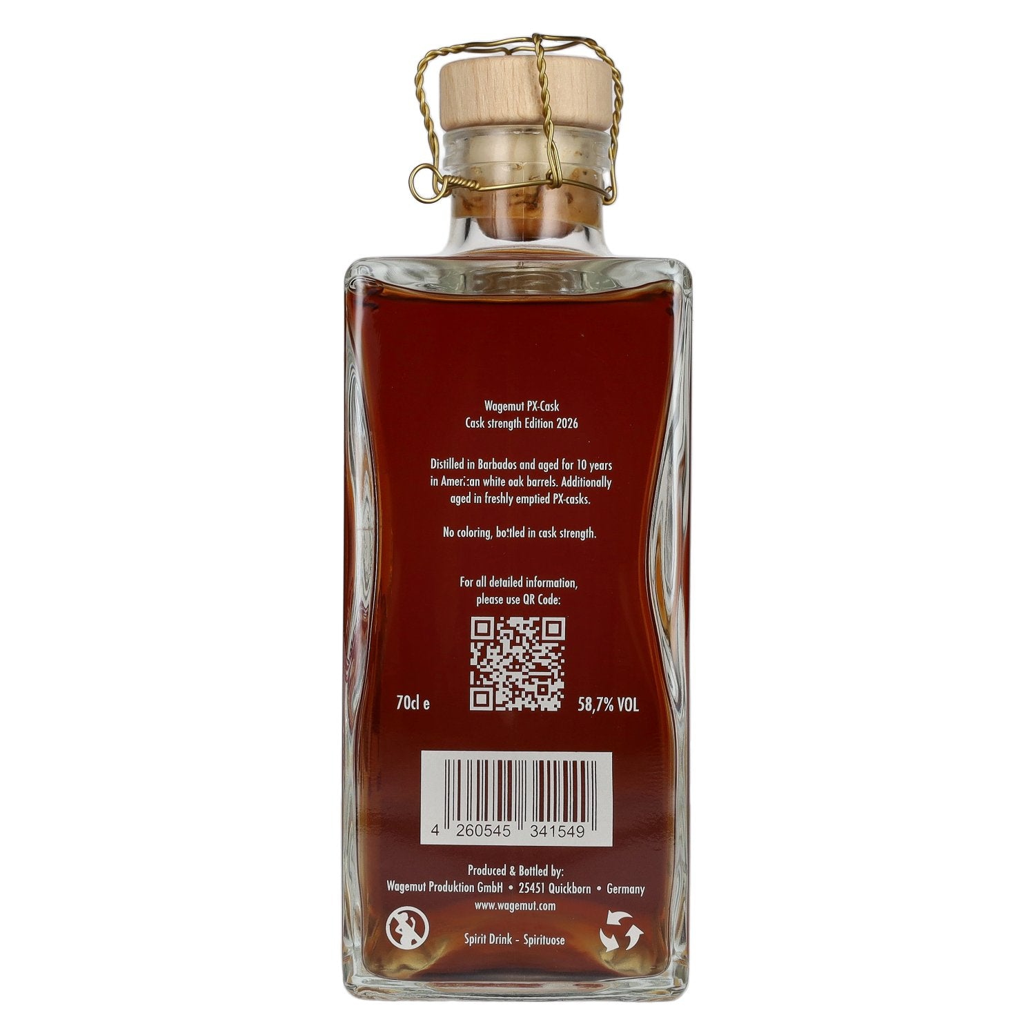 Wagemut by N. Kröger PX-CASK STRENGTH Edition 01 58,7% Vol. 0,7l