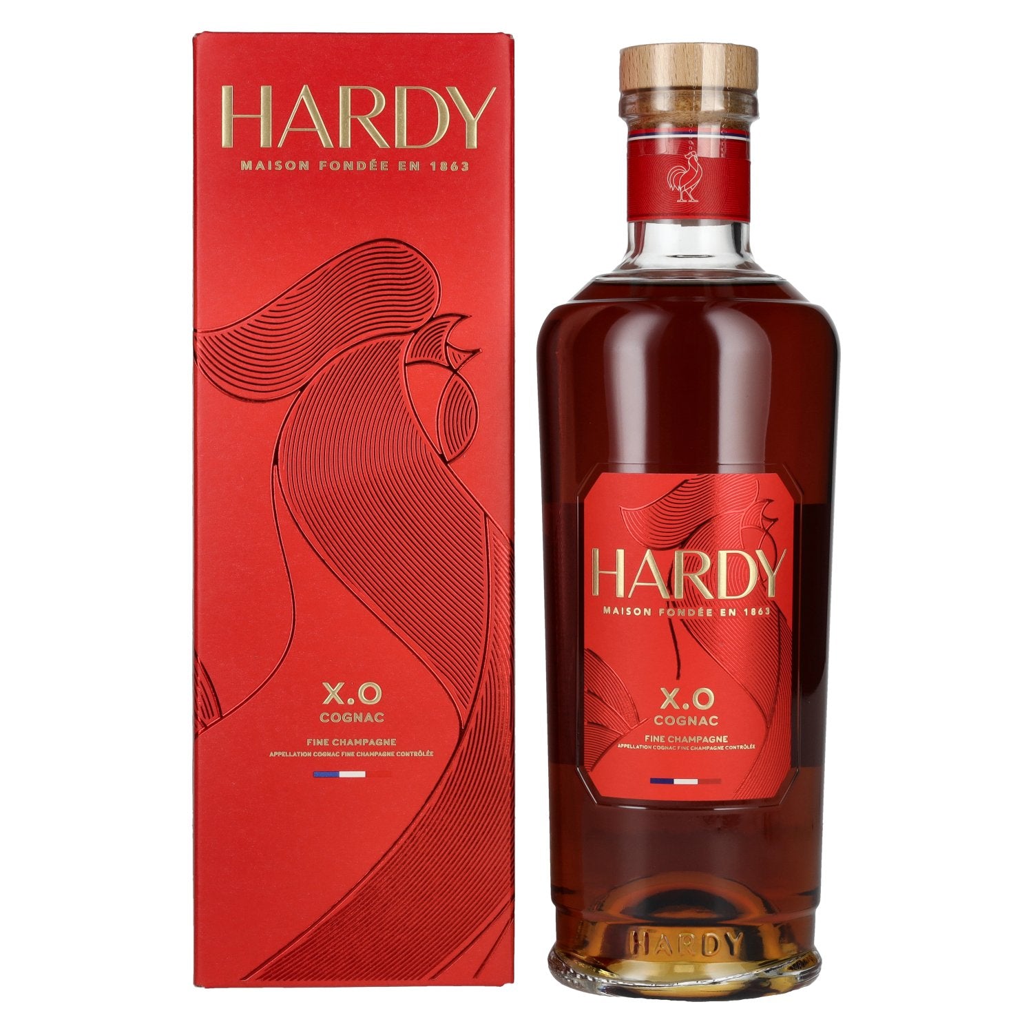 Hardy XO Fine Champagne Cognac 40% Vol. 0,7l in gift box