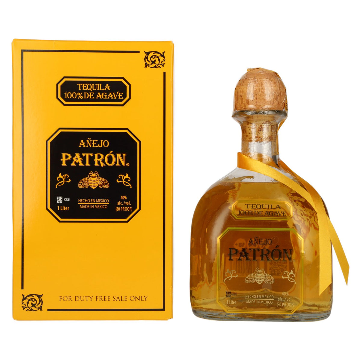 Patrón Tequila Añejo 40% Vol. 1l en boîte cadeau