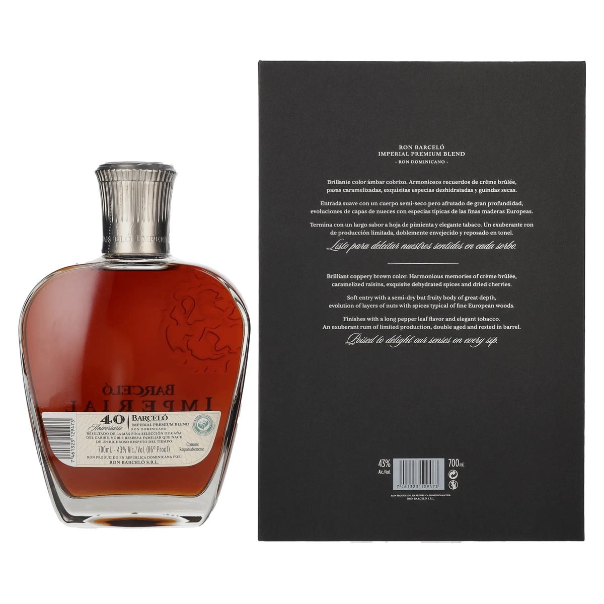 Barceló Imperial 40 Aniversario Roner Dominicano 43% Vol. 0,7l in gift box
