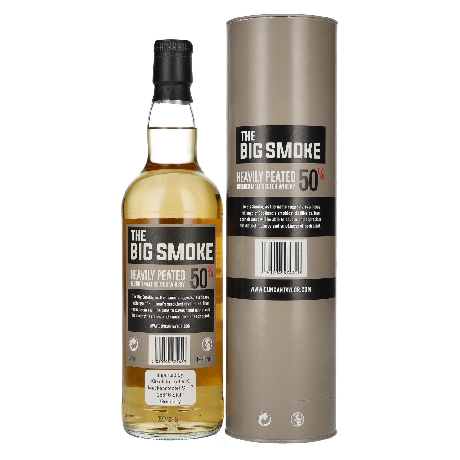 Duncan Taylor THE BIG SMOKE Heavily Peated Blended Malt 50% Vol. 0,7l in gift box