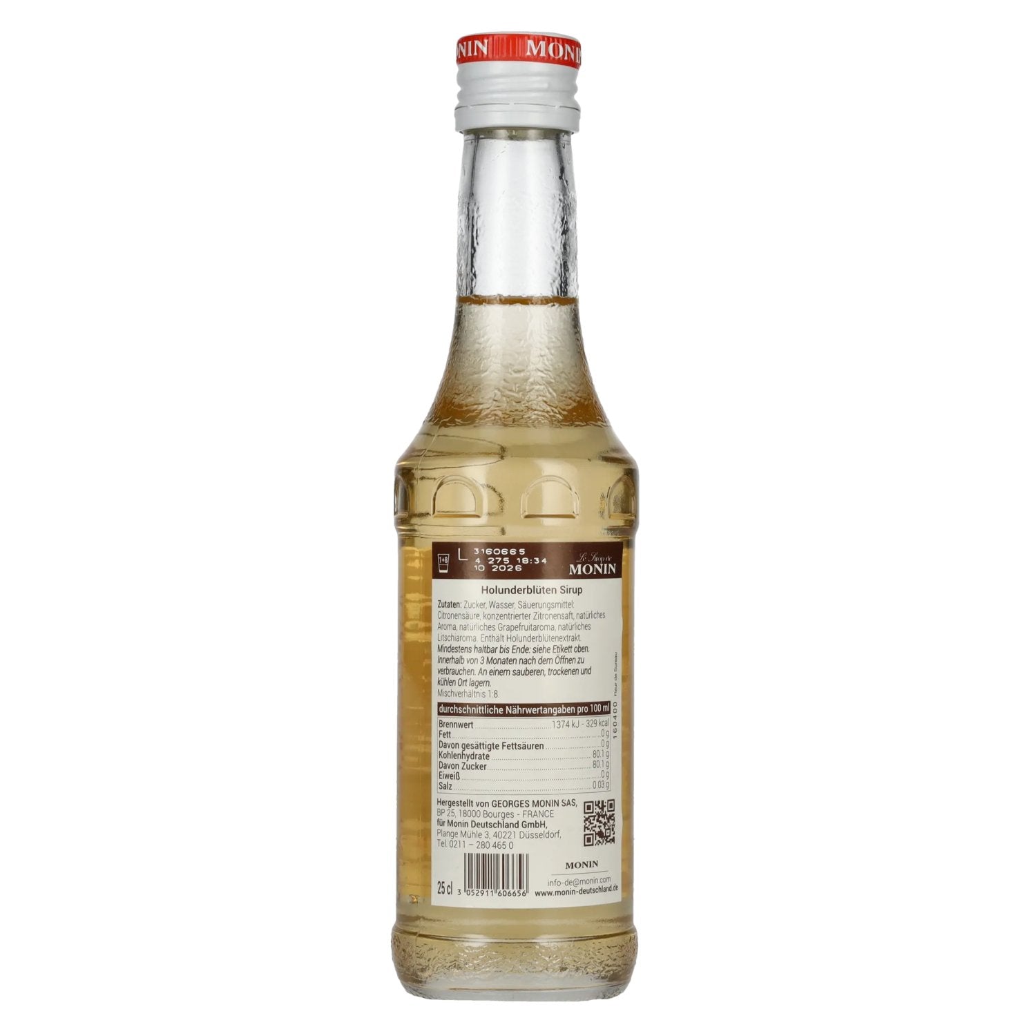 Le Sirop de Monin FLEURS DE TOLERE 0,25l