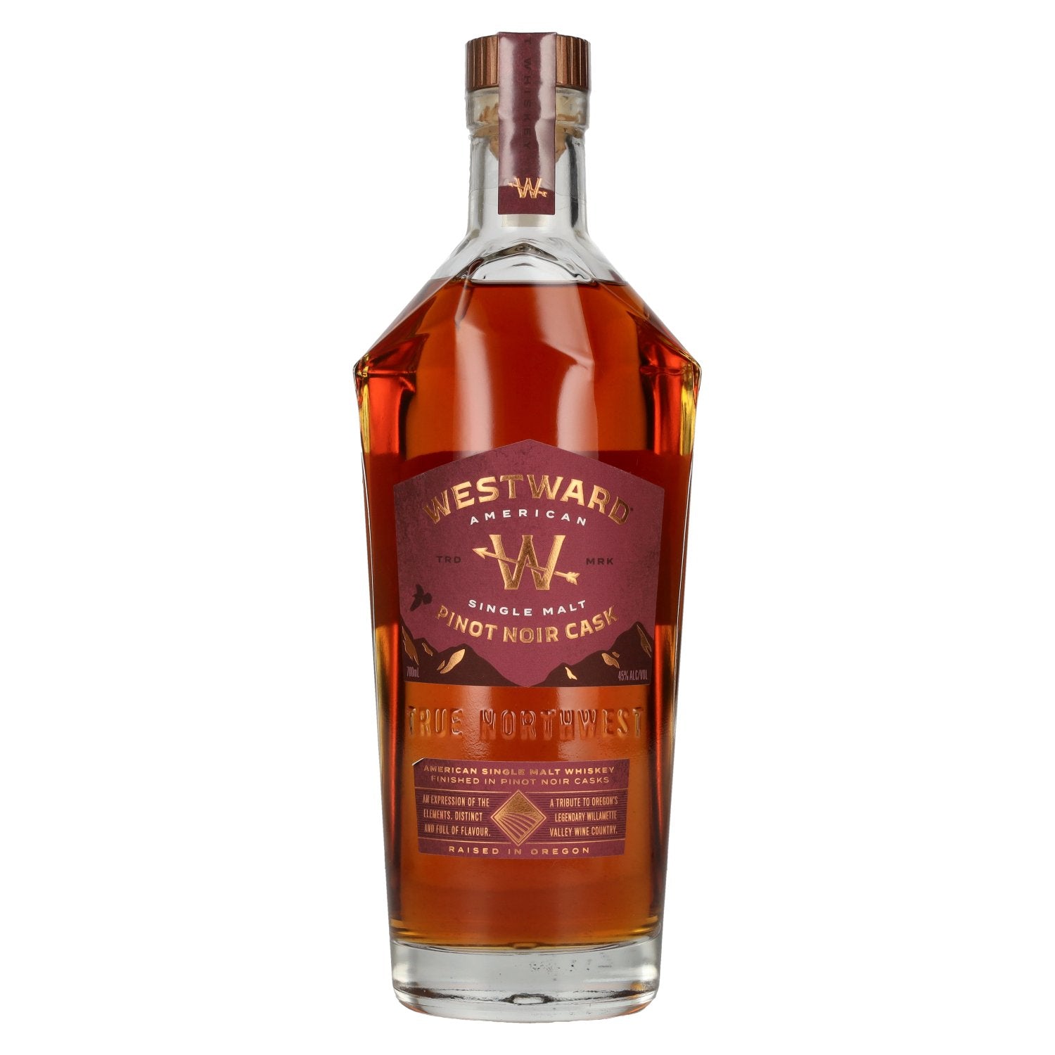 Westward American Single Malt Whiskey Pinot Noir Cask 45% vol. 0,7l